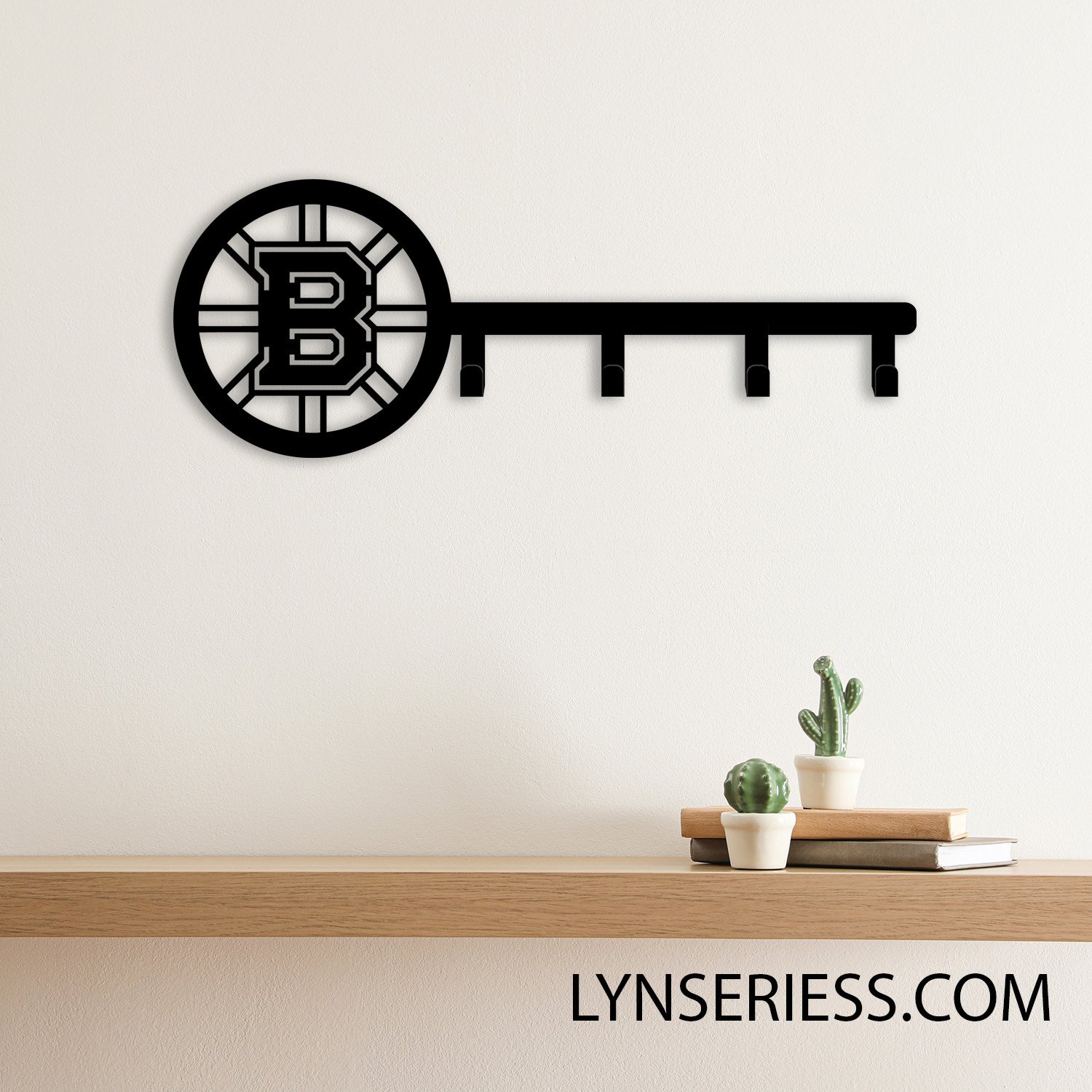 Boston Bruins Metal Key Hooks NHL Fan Wall Hanger
