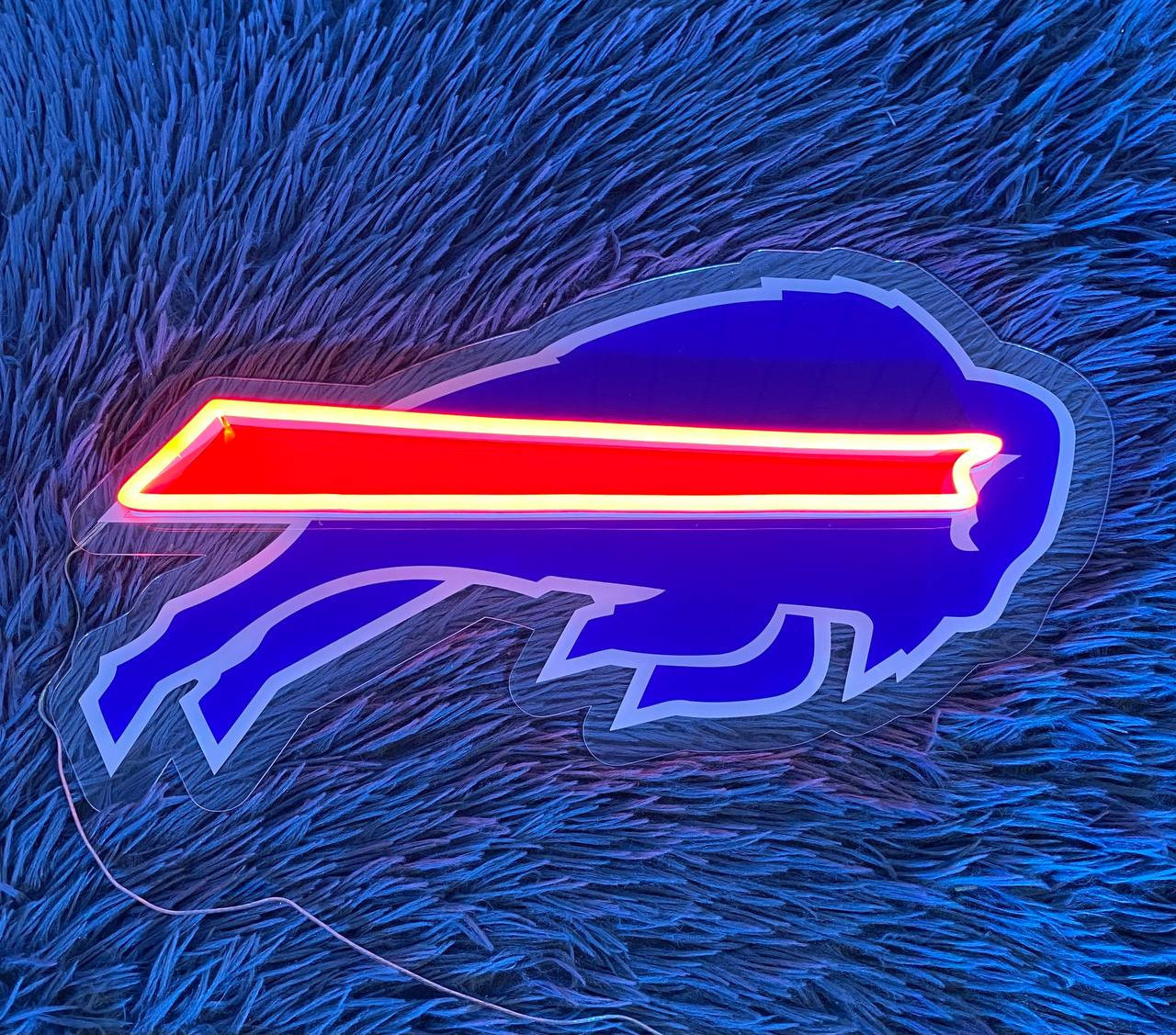 Buffalo Bills Neon LED Sign NFL Fan Acrylic Artwork Wall Art Home Decor