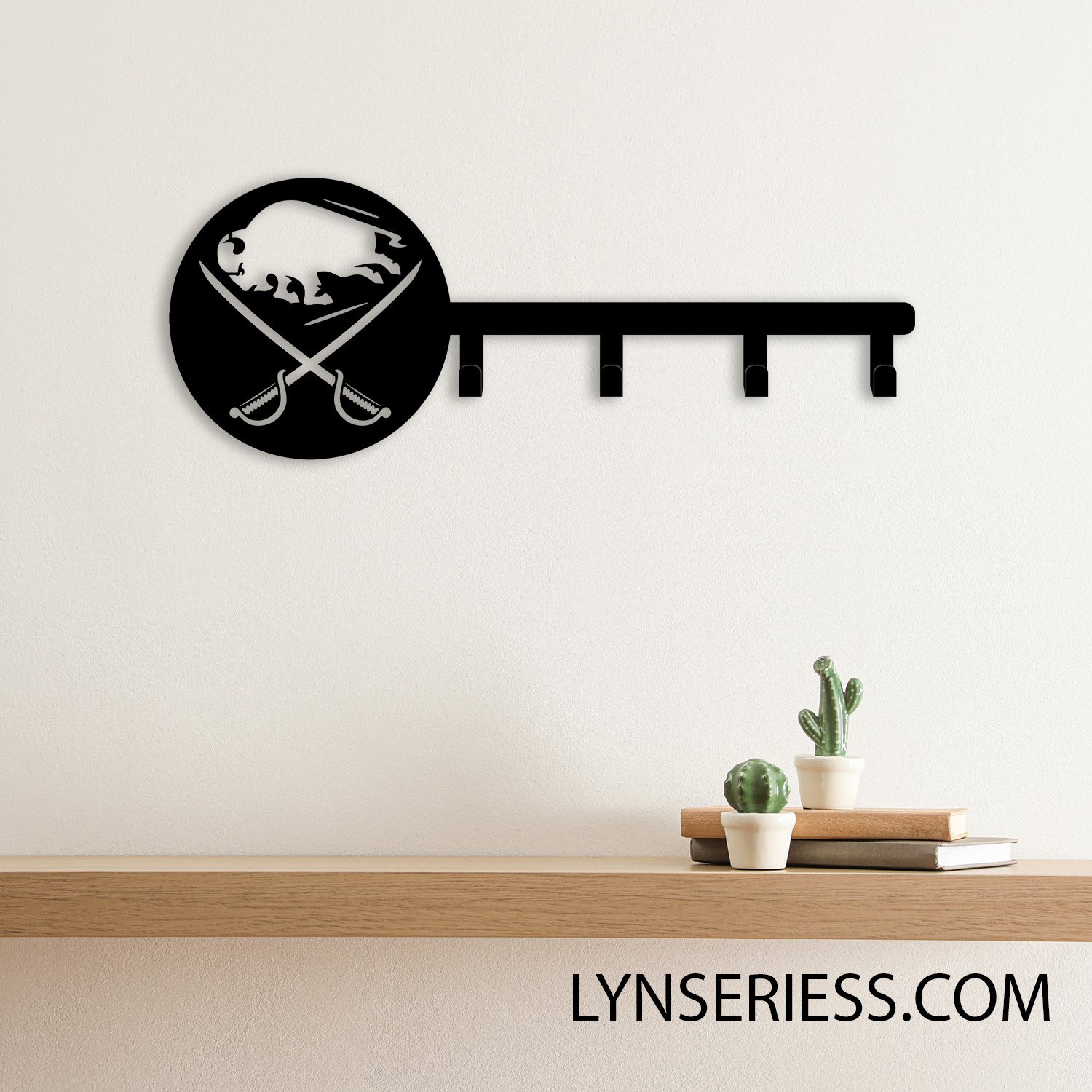Buffalo Sabres Metal Key Hooks NHL Fan Wall Hanger