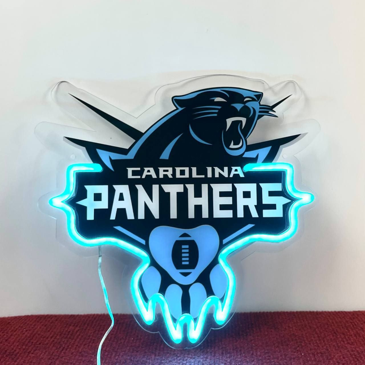 Carolina Panthers Neon LED Sign NFL Fan Acrylic Artwork Wall Art Home Decor