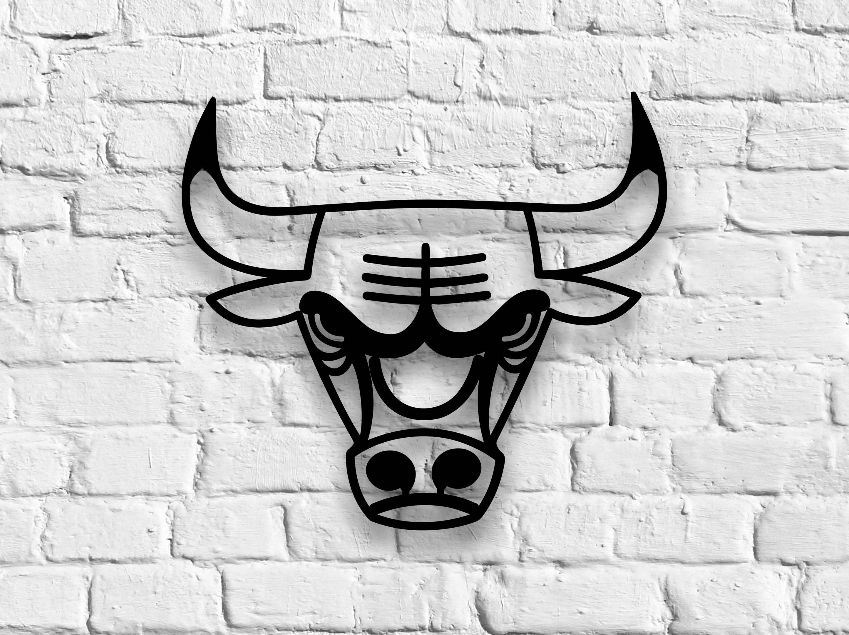 Chicago Bulls Logo Metal Sign LED Light NBA Wall Art Home Decor