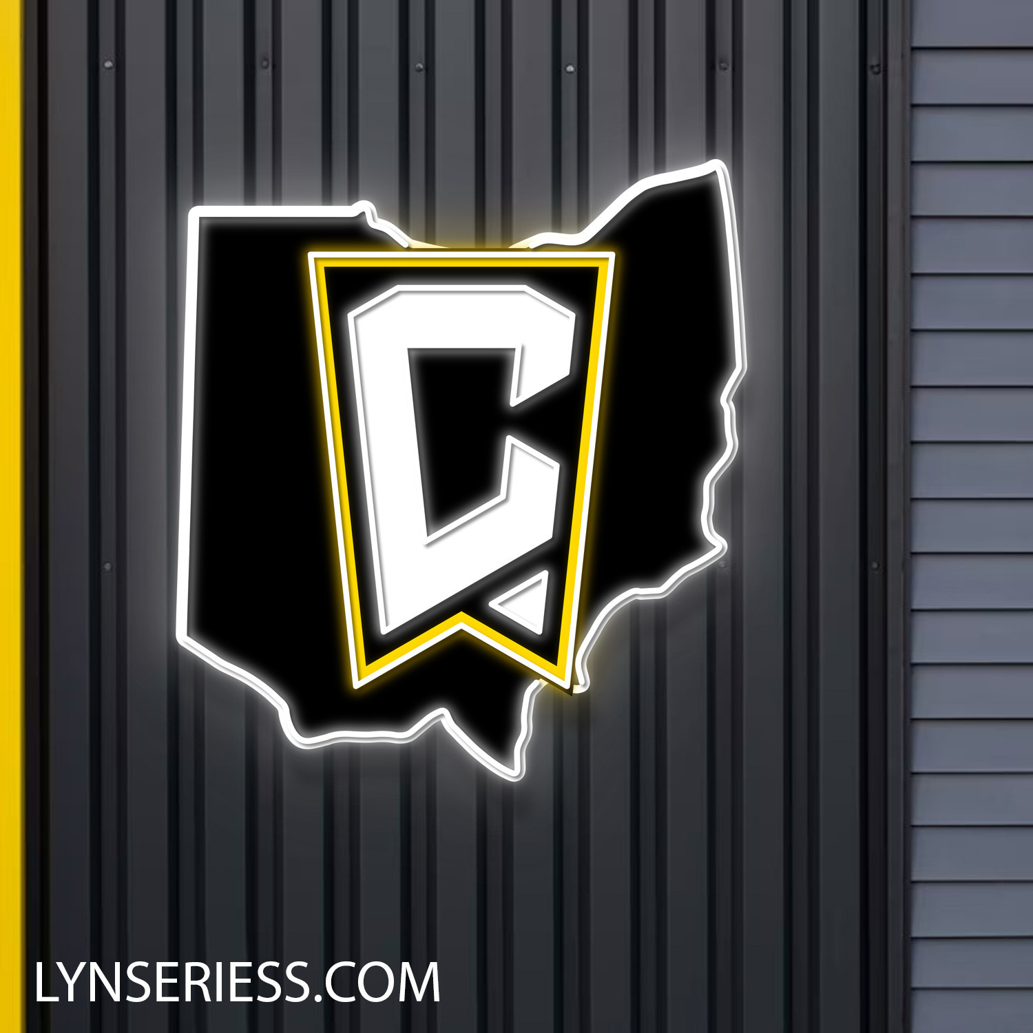 Columbus Crew FC Ohio State Map Neon LED Sign MLS Fan Acrylic Artwork Wall Art Home Decor