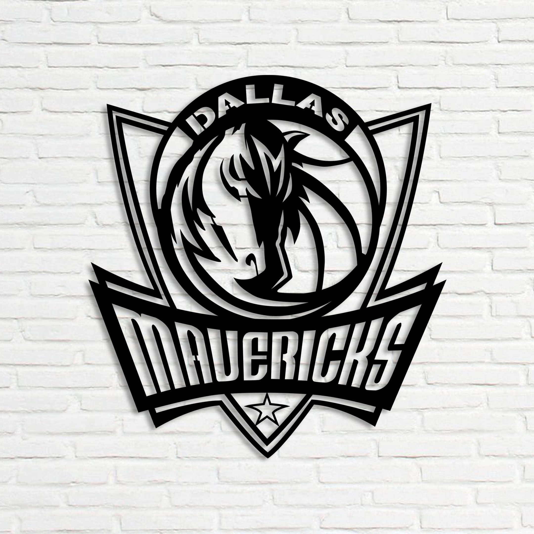 Dallas Mavericks Logo Metal Sign LED Light NBA Fan Wall Art Home Decor