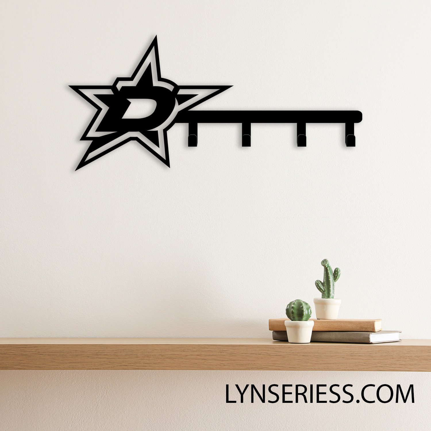Dallas Stars Metal Key Hooks NHL Fan Wall Hanger