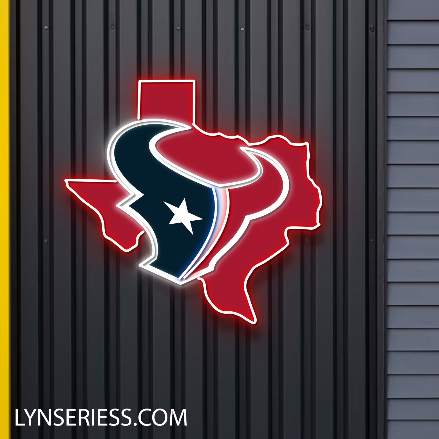 Houston Texans Texas State Map Neon LED Sign NFL Acrylic Artwork Wall Art Home Decor