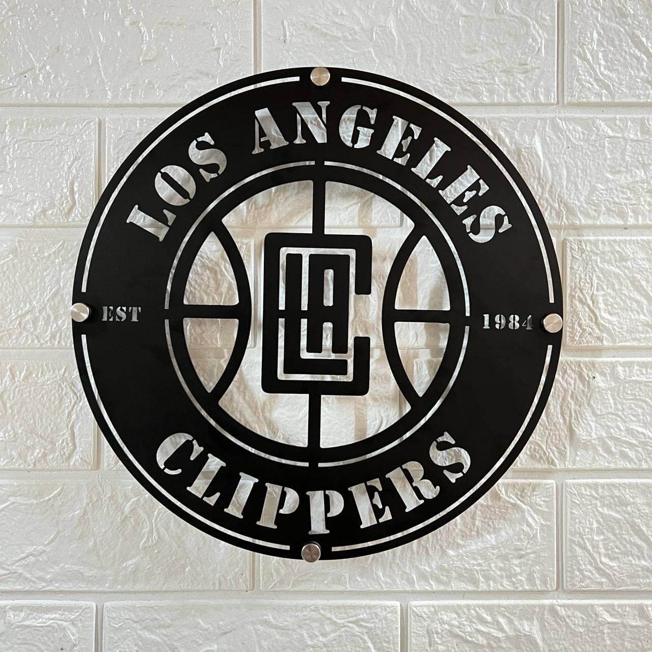 Los Angeles Clippers Metal Sign LED Light NBA Wall Art Home Decor