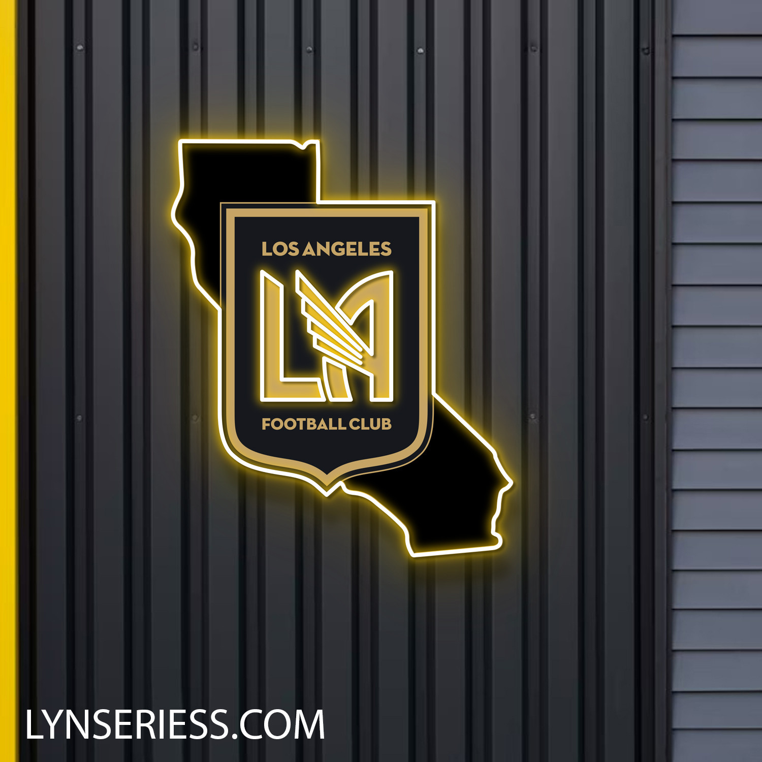 Los Angeles Football Club California State Map Neon LED Sign MLS Acrylic Artwork Wall Art Home Decor