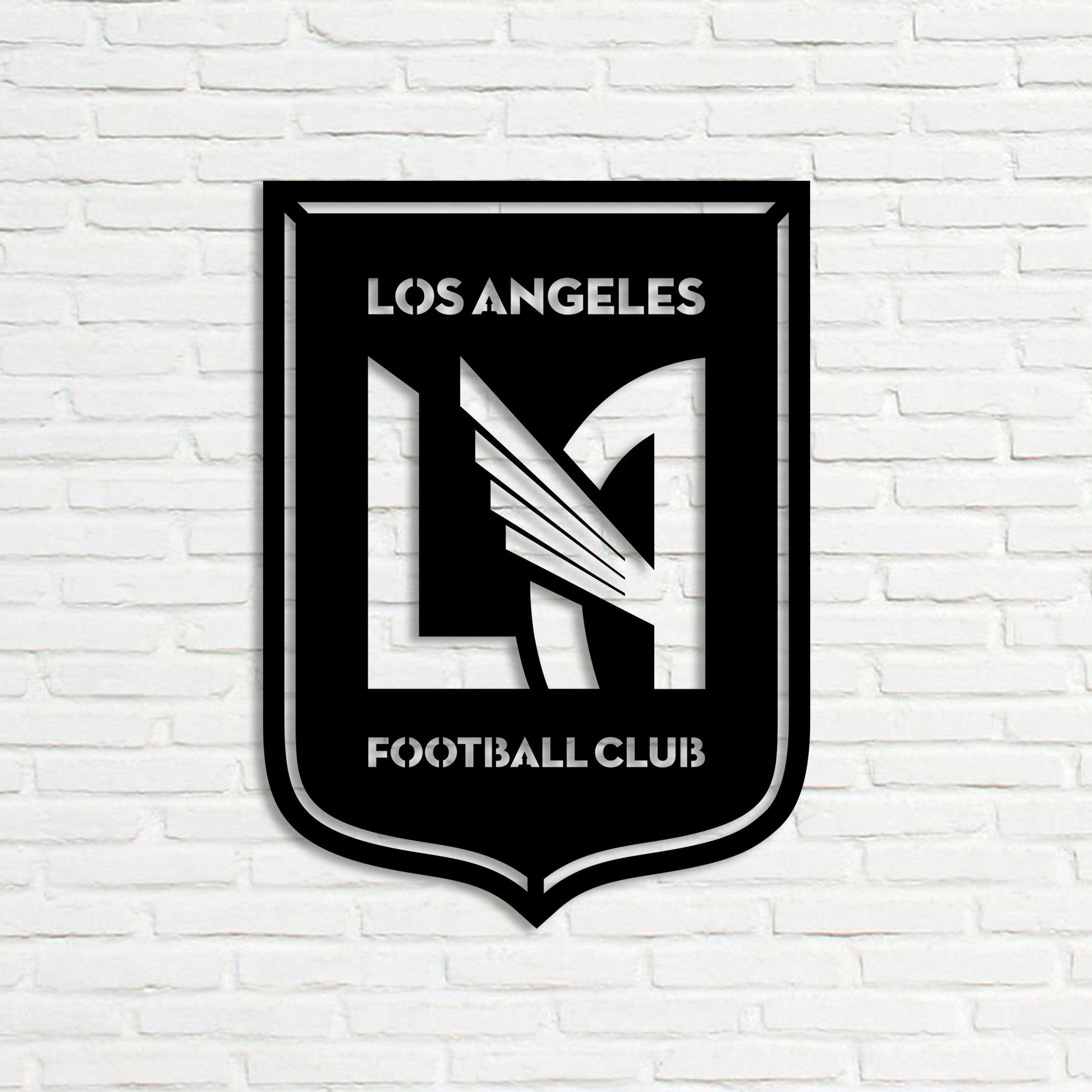 Los Angeles Football Club Logo Metal Sign LED Light MLS Wall Art Home Decor