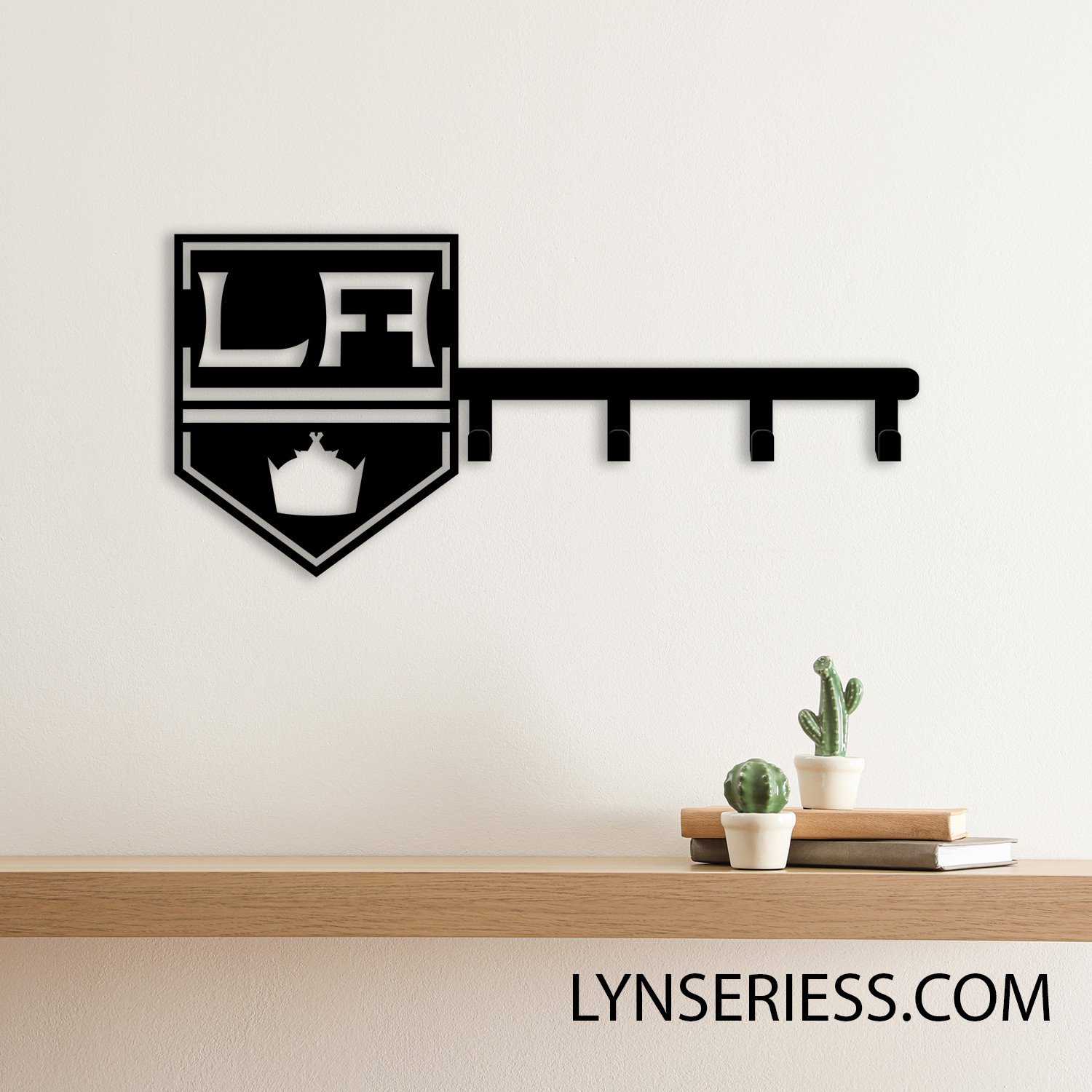 Los Angeles Kings Metal Key Hooks NHL Fan Wall Hanger