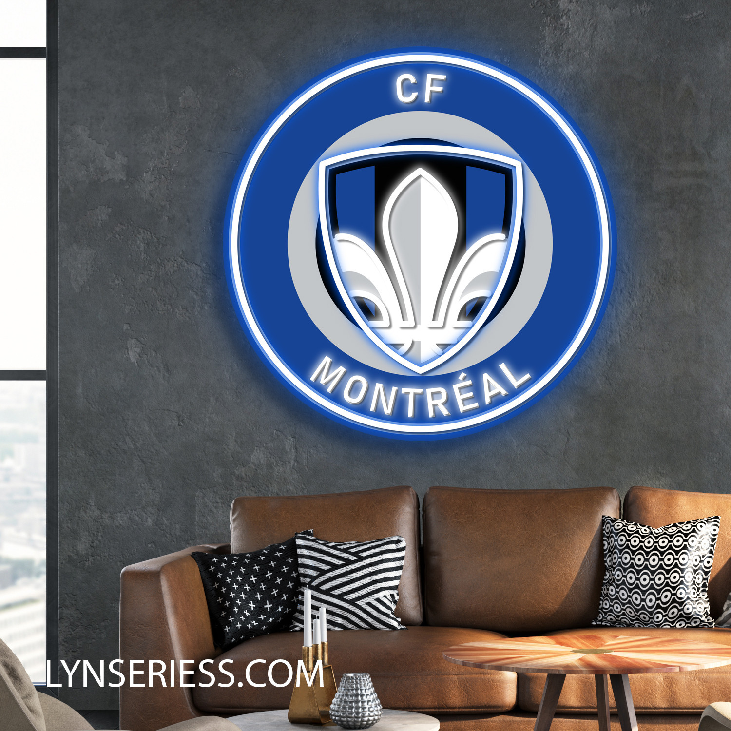 MLS CF Montreal Neon LED Sign Soccer Acrylic Artwork Wall Art Home Decor