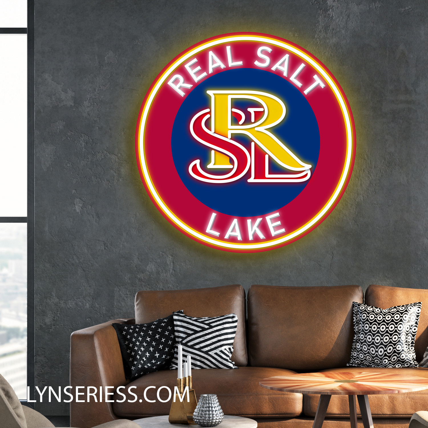 MLS Real Salt Lake Neon LED Sign Soccer Acrylic Artwork Wall Art Home Decor