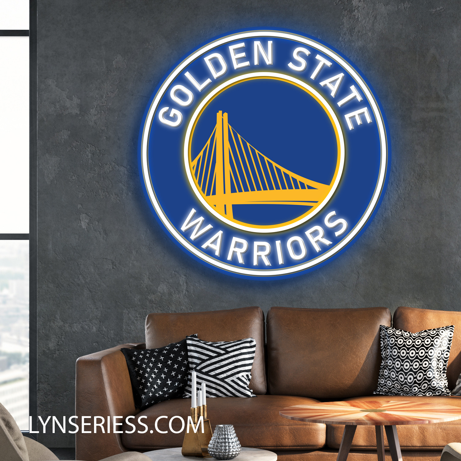 NBA Golden State Warriors Neon LED Sign Basketball Acrylic Artwork Wall Art Home Decor