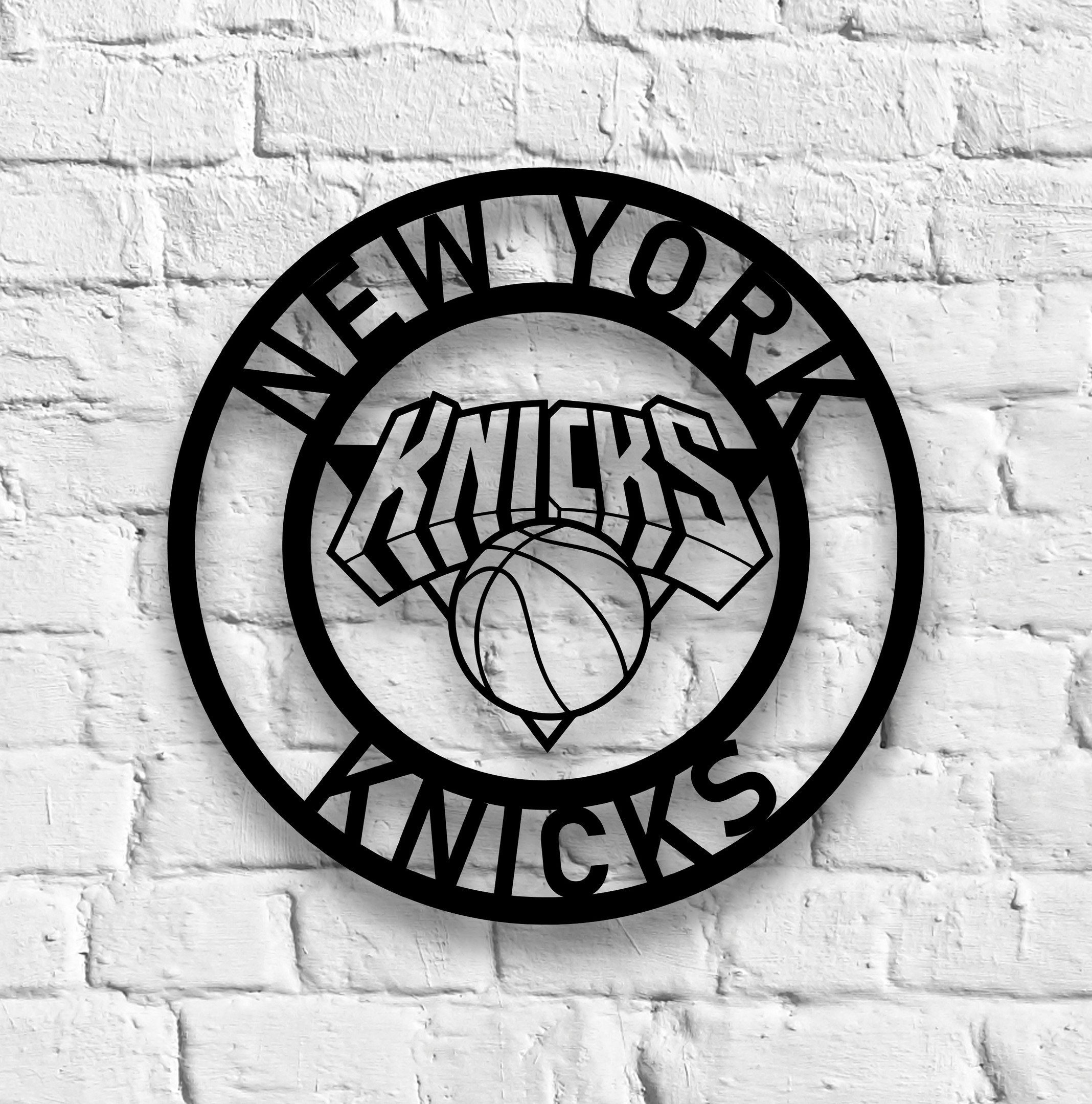 NBA New York Knicks Metal Sign LED Light Basketball Wall Art Home Decor