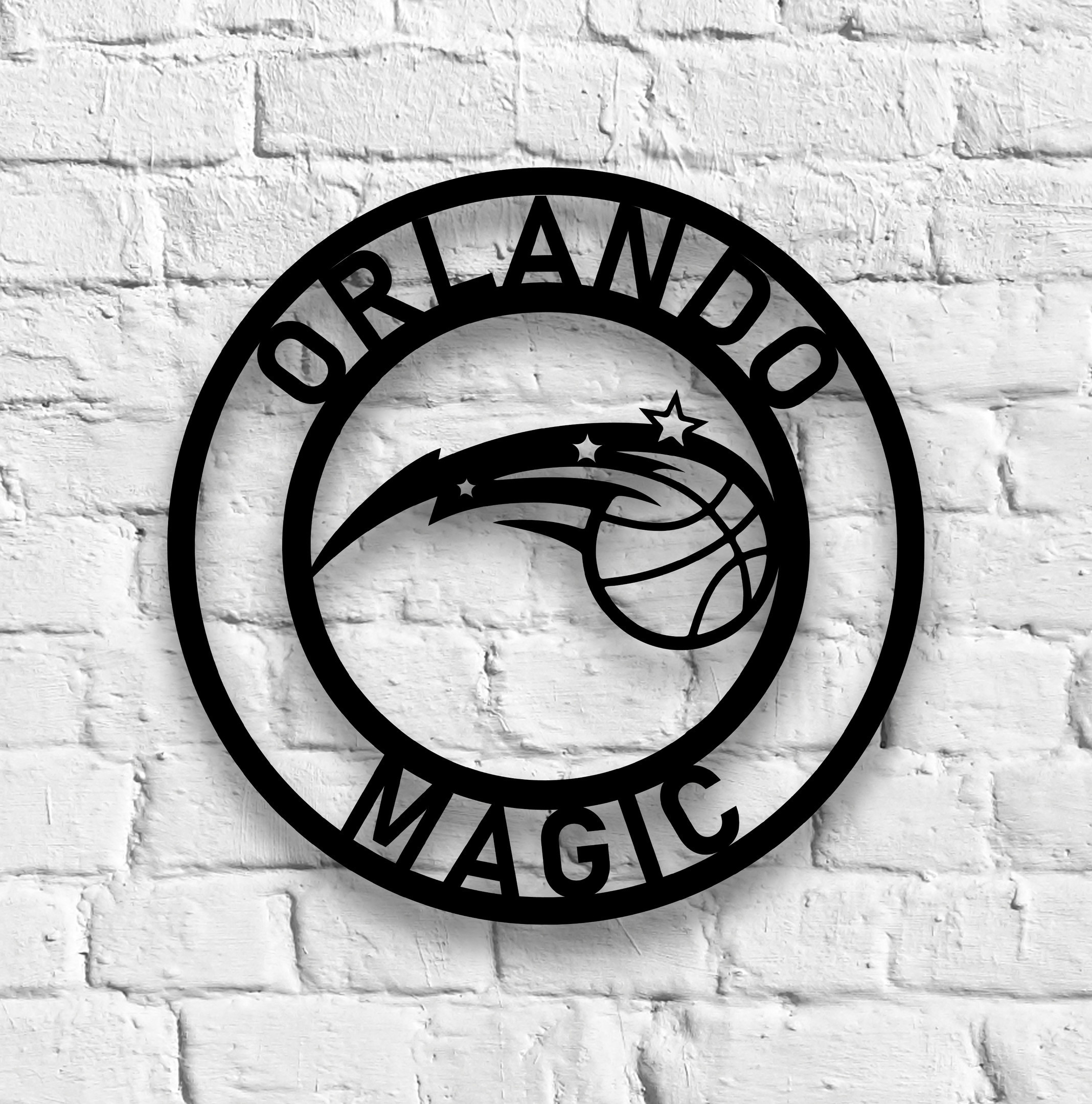 NBA ORLANDO MAGIC Metal Sign LED Light Basketball Wall Art Home Decor