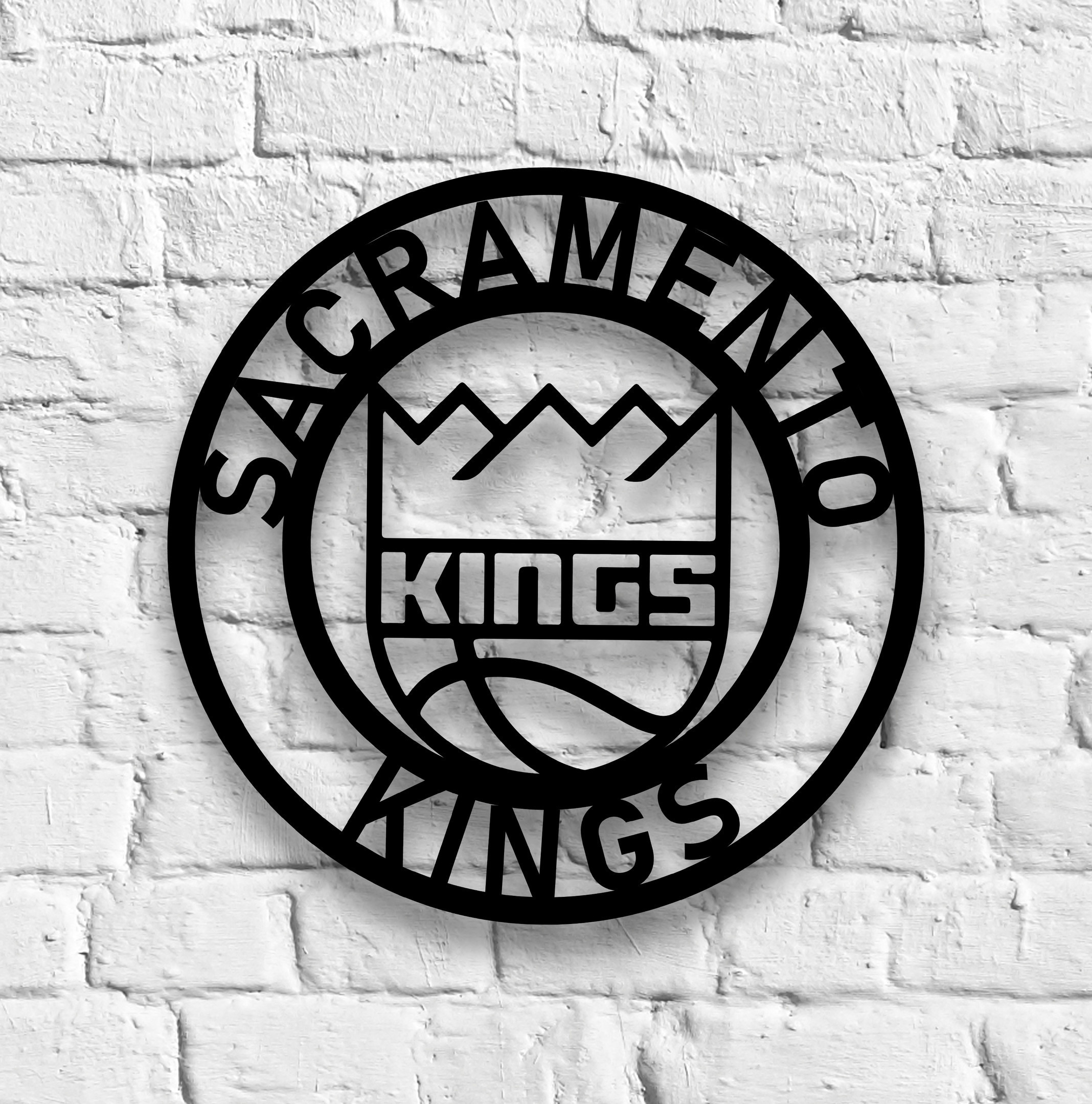 NBA Sacramento Kings Metal Sign LED Light Basketball Wall Art Home Decor