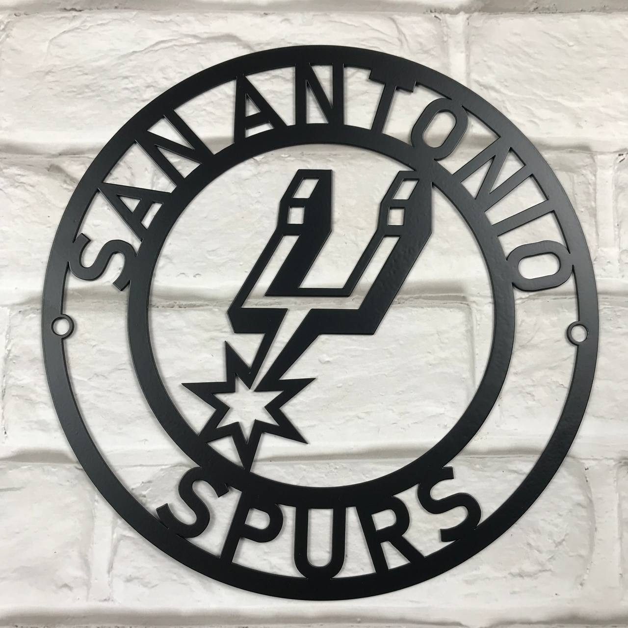 NBA San Antonio Spurs Metal Sign LED Light Basketball Wall Art Home Decor