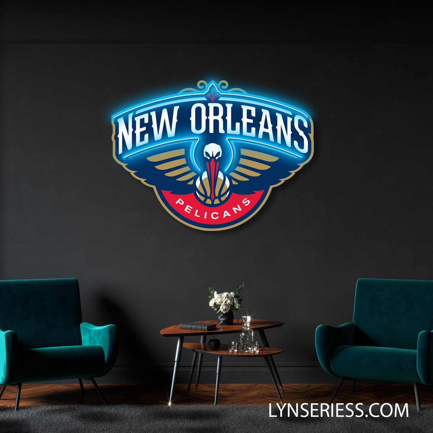 New Orleans Pelicans Neon LED Sign NBA Acrylic Artwork Wall Art Home Decor