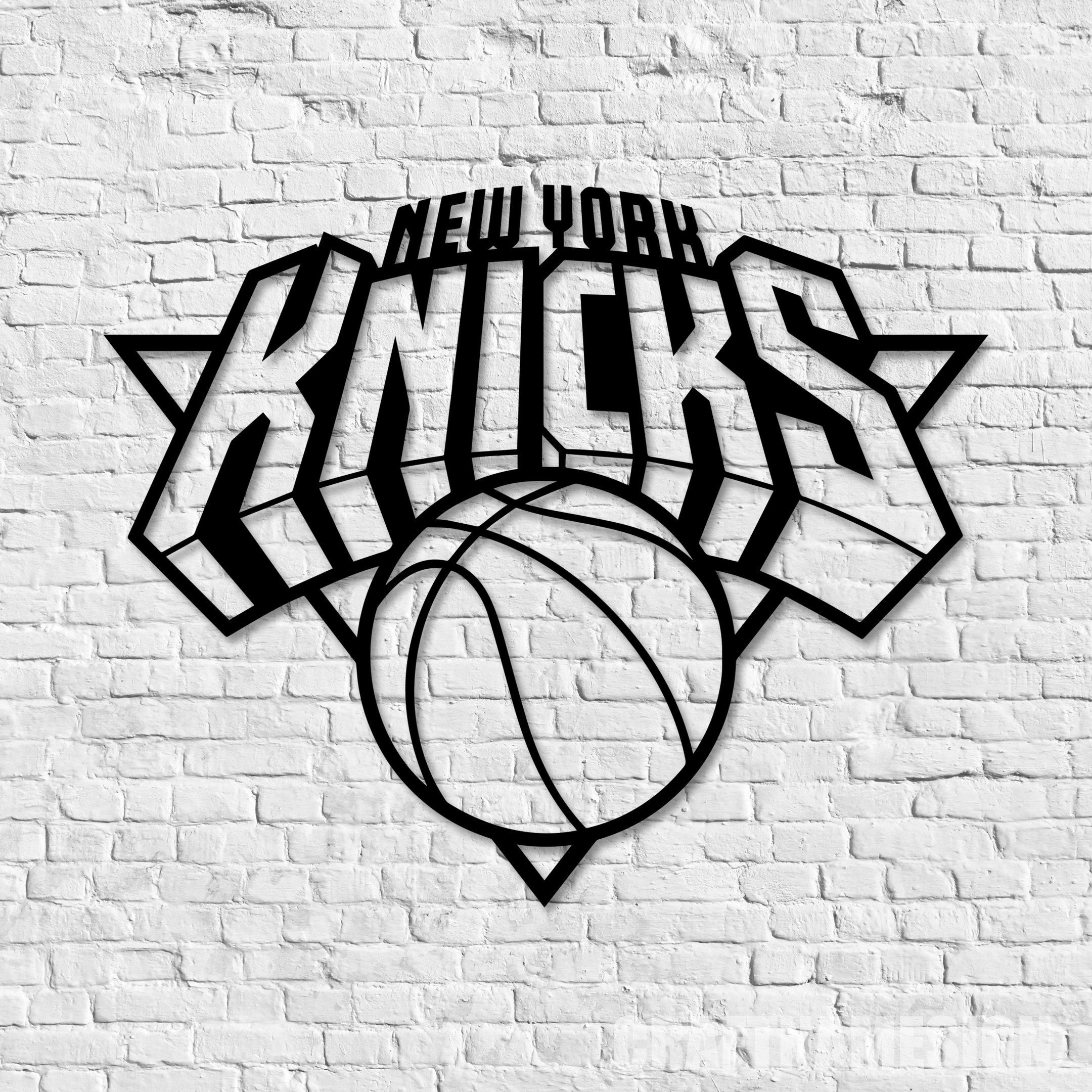 New York Knicks Logo Metal Sign LED Light NBA Fan Wall Art Home Decor