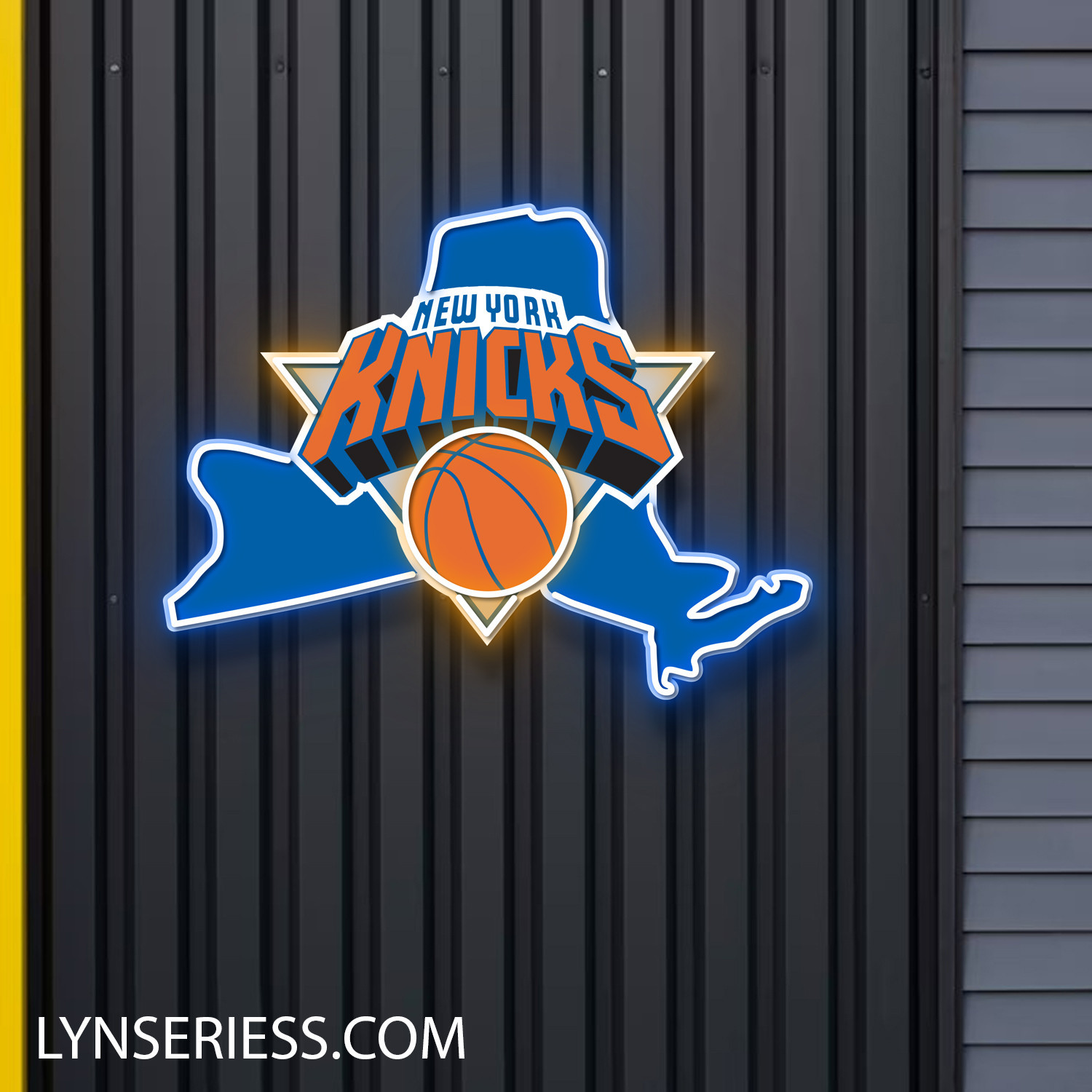 New York Knicks New York State Map Neon LED Sign NBA Acrylic Artwork Wall Art Home Decor