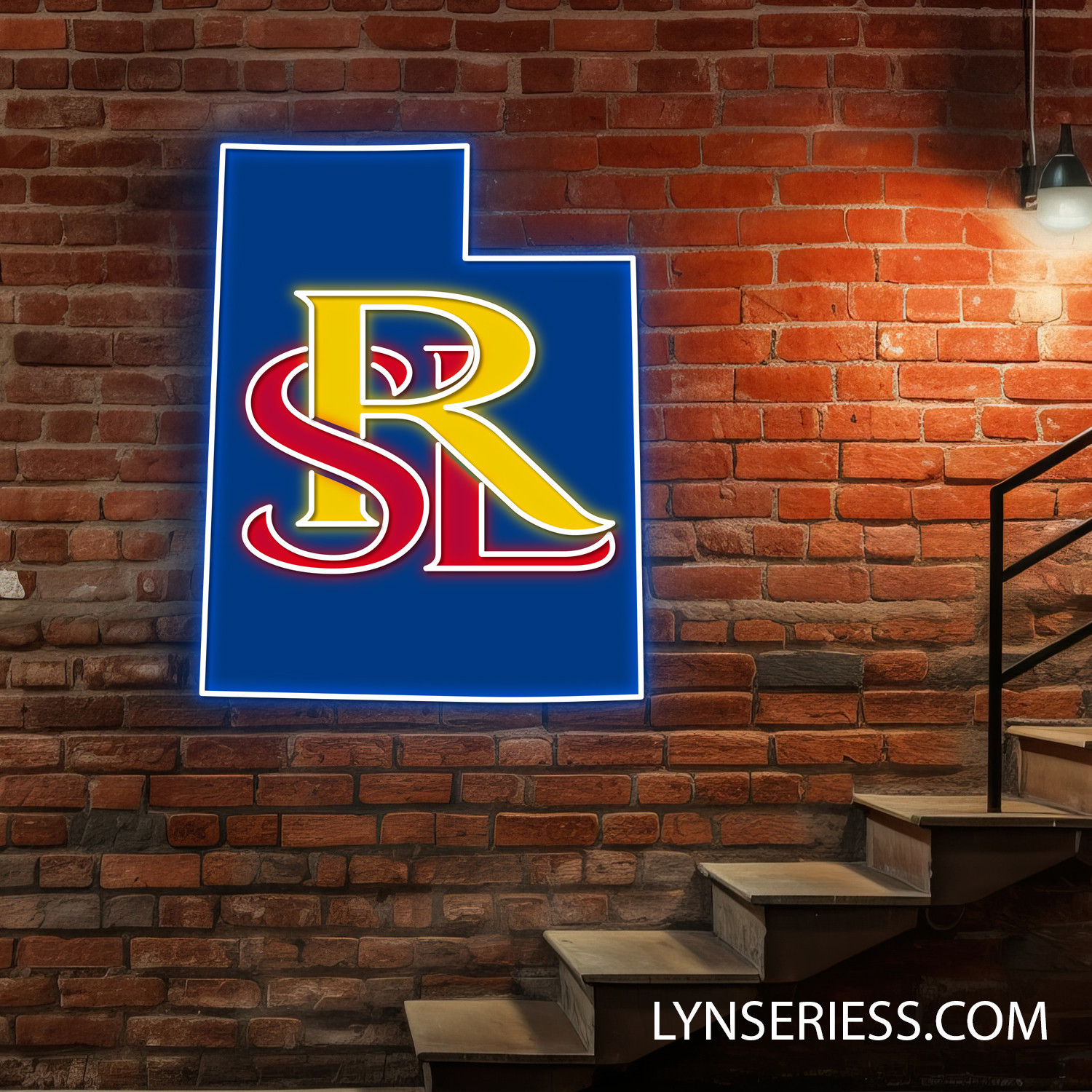 Real Salt Lake FC Utah State Map Neon LED Sign MLS Acrylic Artwork Wall Art Home Decor