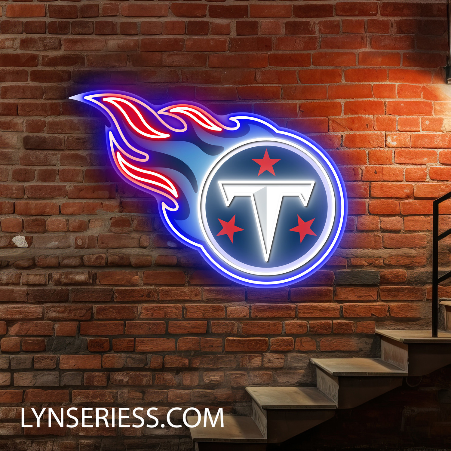 Tennessee Titans Neon LED Sign NFL Acrylic Artwork Wall Art Home Decor