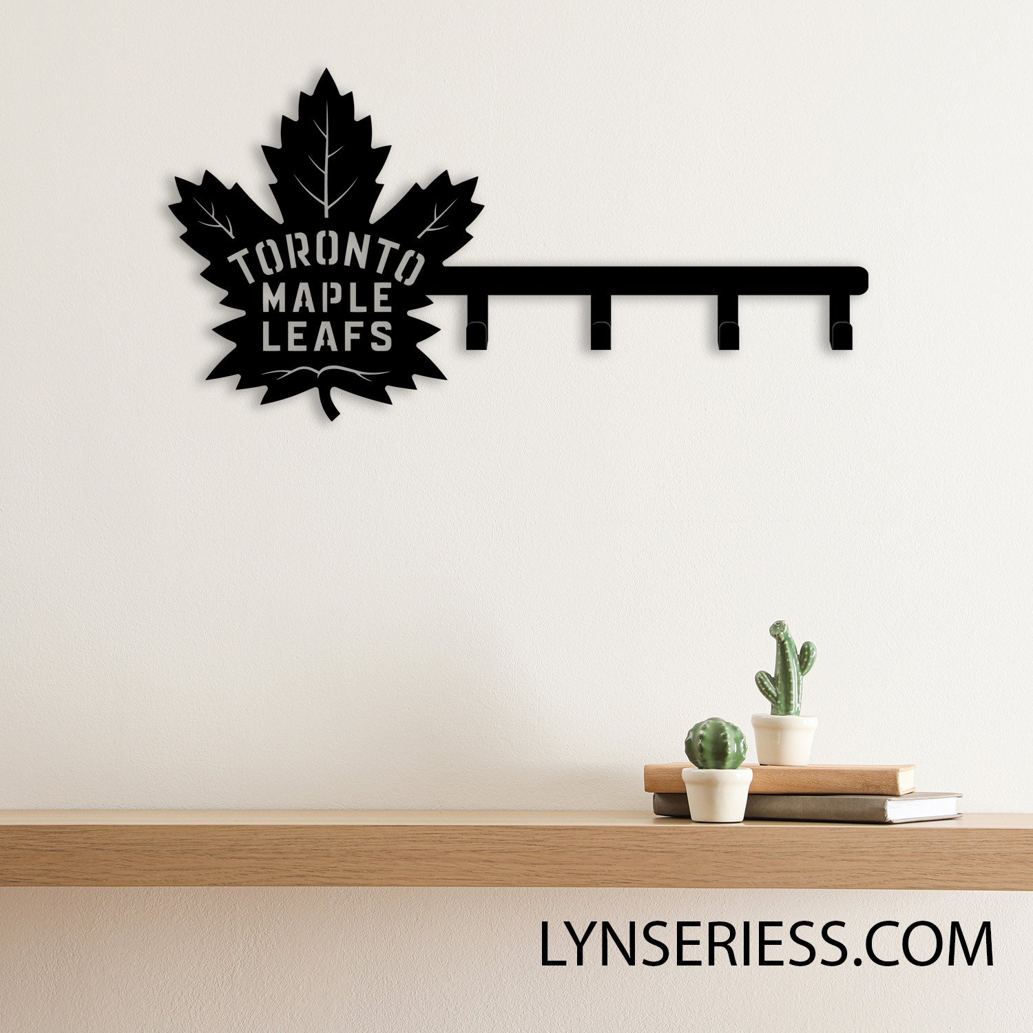 Toronto Maple Leafs Metal Key Hooks NHL Fan Wall Hanger