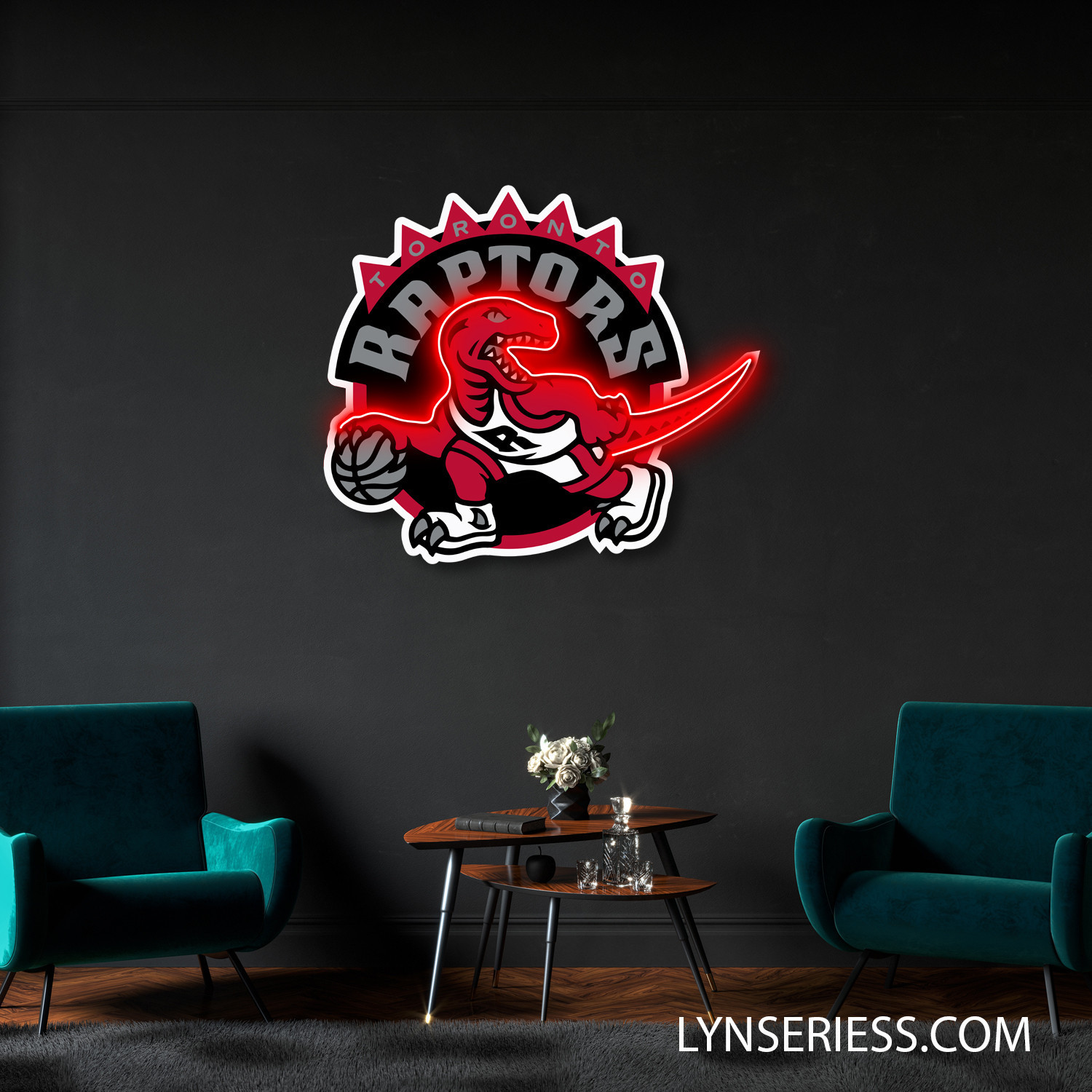 Toronto Raptors Neon LED Sign NBA Acrylic Artwork Wall Art Home Decor