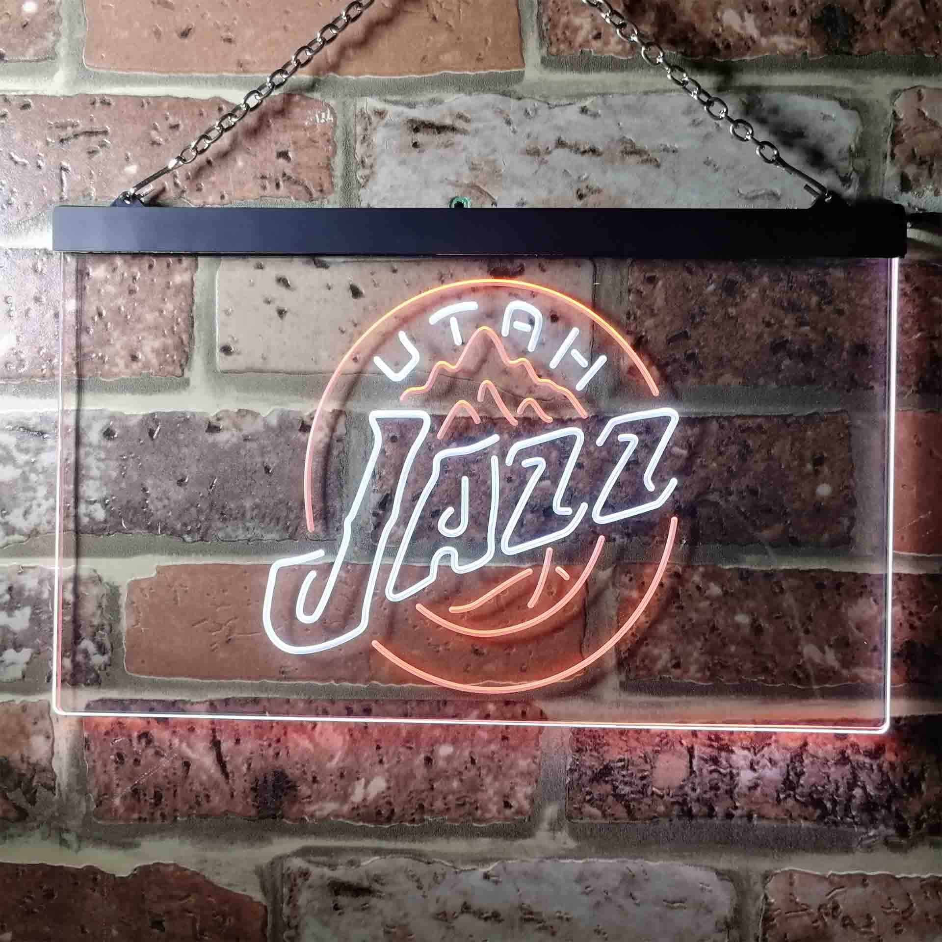Utah Jazz LED Sign Home Bar Decor