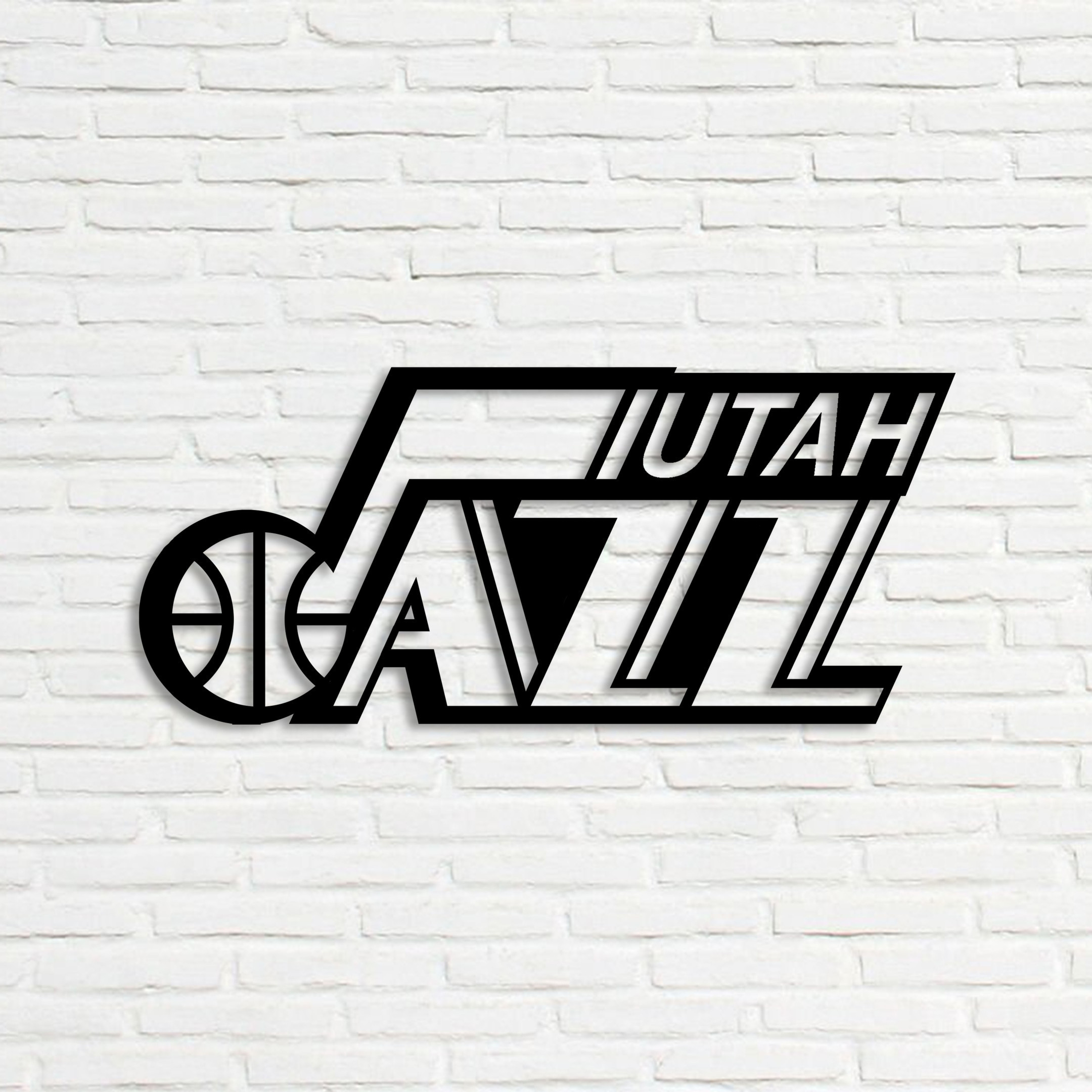 Utah Jazz Logo Metal Sign LED Light NBA Fan Wall Art Home Decor