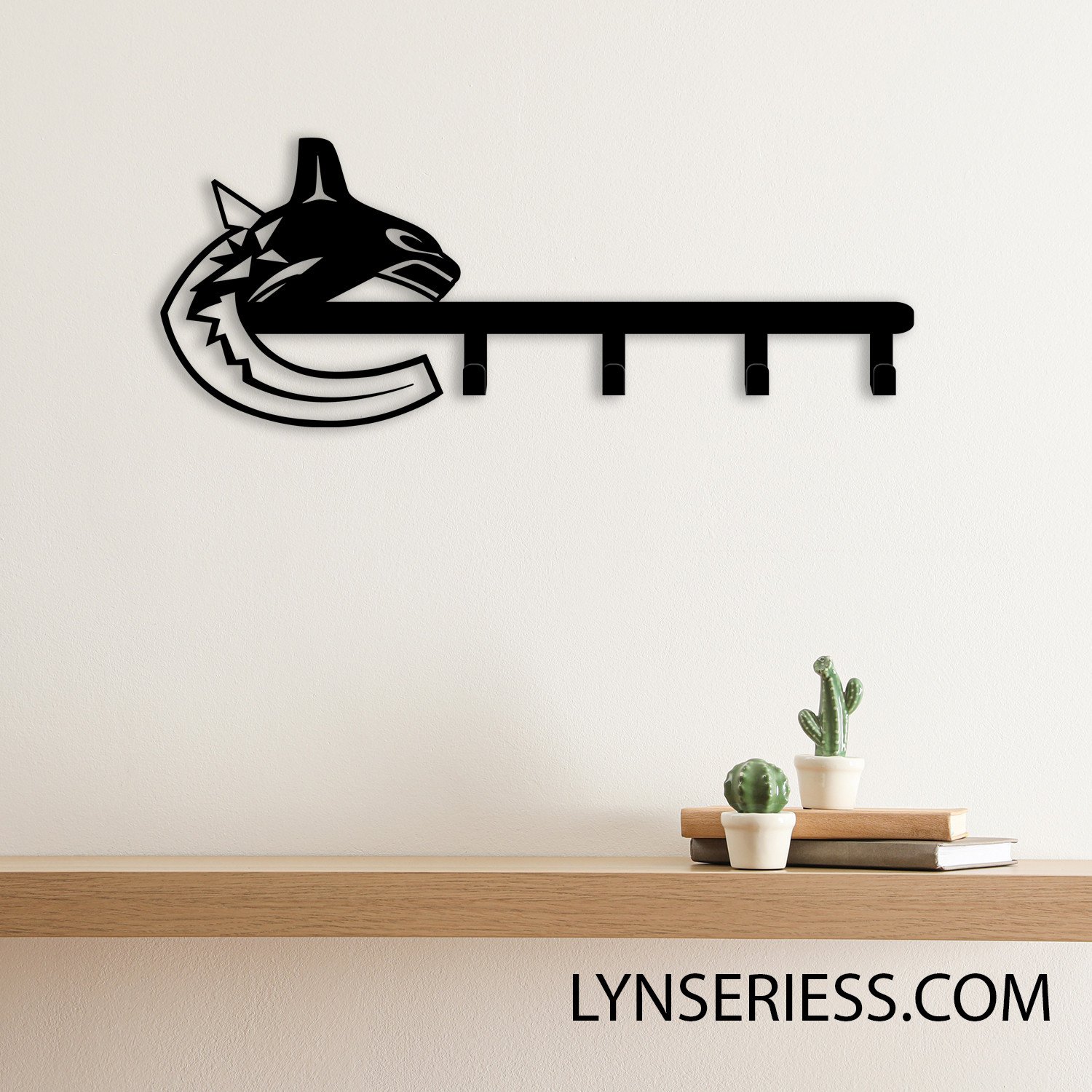 Vancouver Canucks Metal Key Hooks NHL Fan Wall Hanger