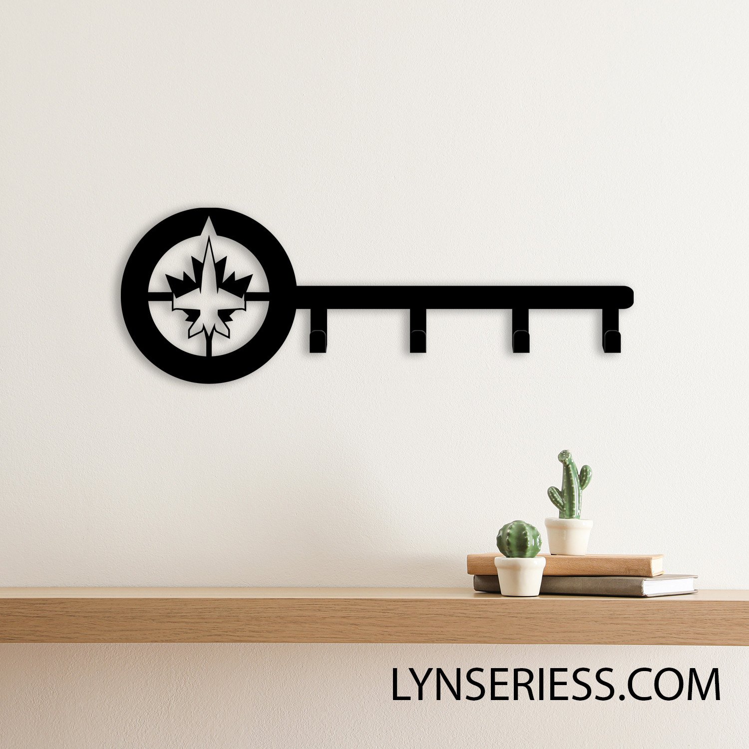Winnipeg Jets Metal Key Hooks NHL Fan Wall Hanger