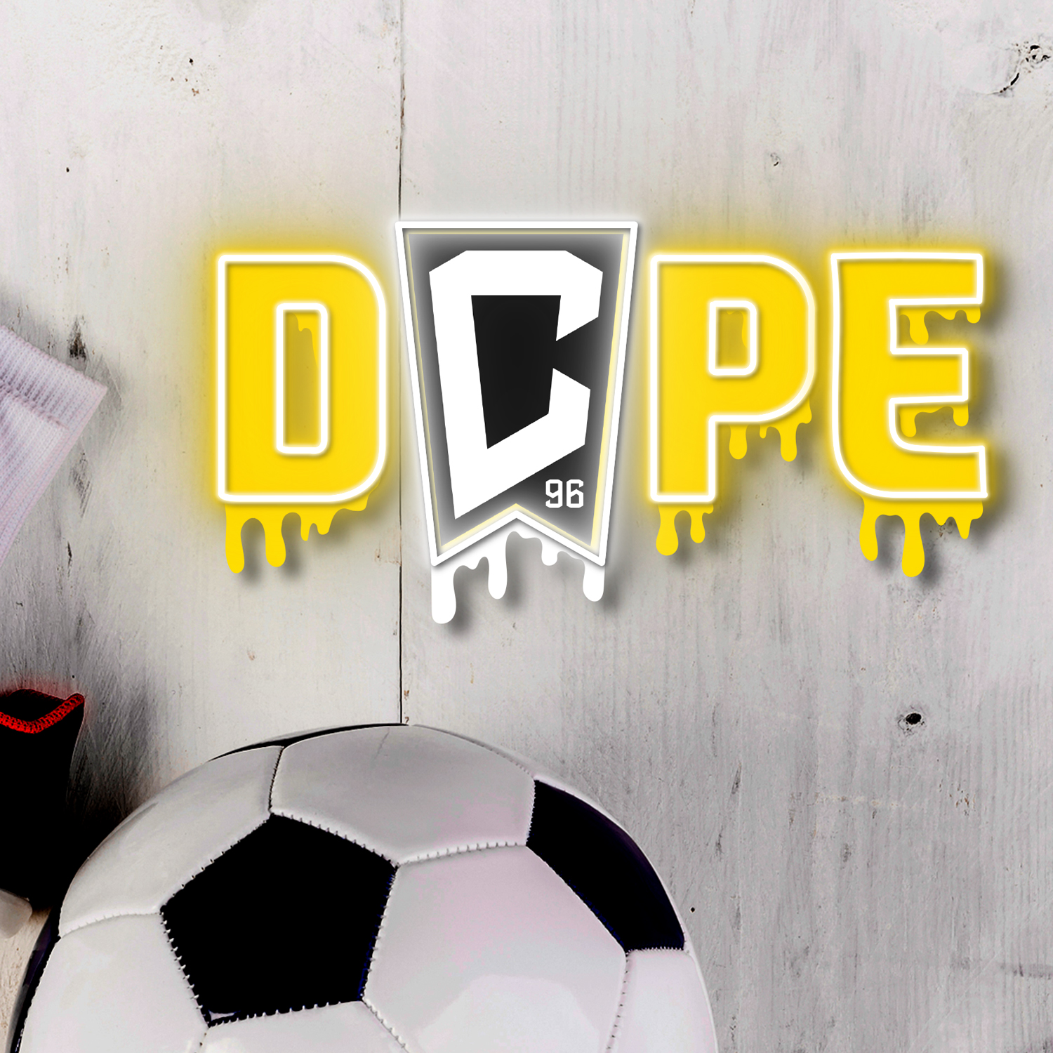 Dripping Dope Columbus Crew FC Neon LED Sign MLS Fan Acrylic Wall Art Home Decor
