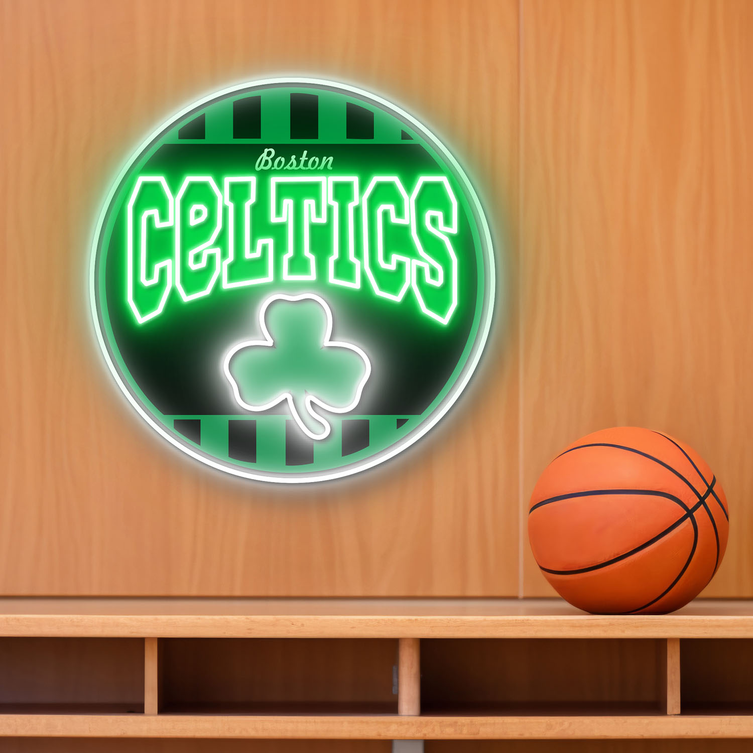 Boston Celtics Retro Acrylic Neon LED Sign NBA Home Decor