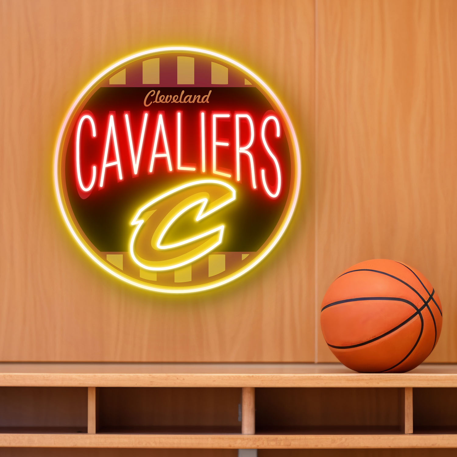 Cleveland Cavaliers Retro Acrylic Neon LED Sign NBA Home Decor