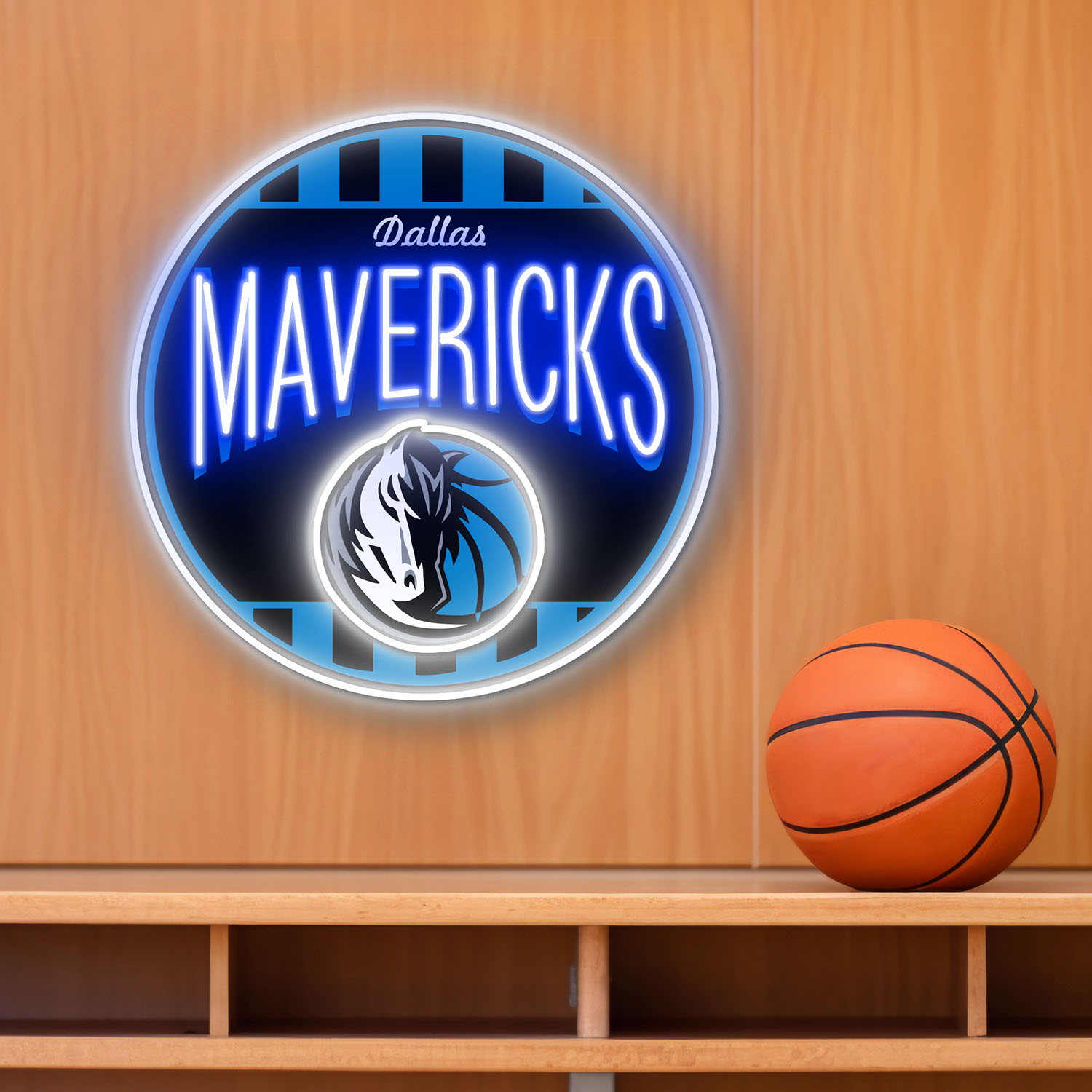 Dallas Mavericks Retro Acrylic Neon LED Sign NBA Home Decor