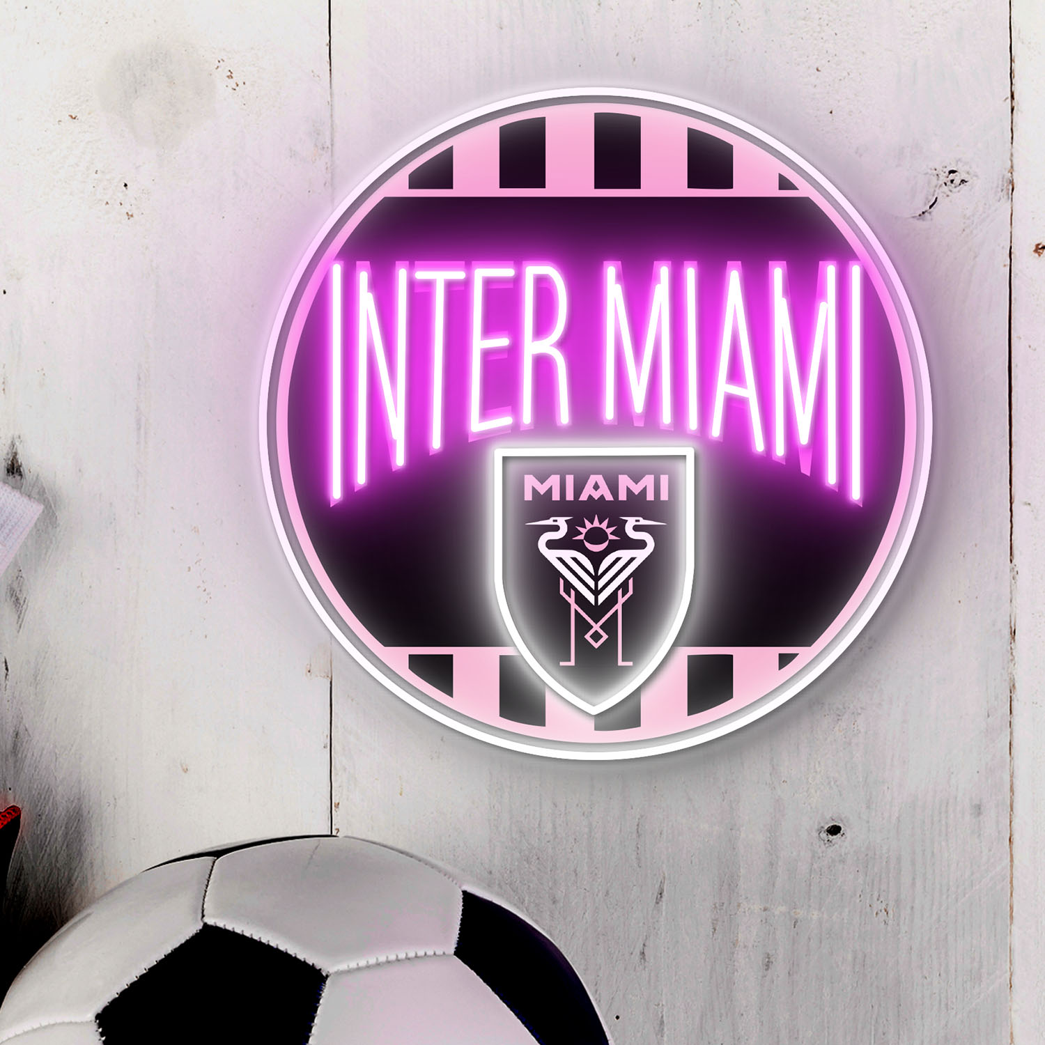 Inter Miami FC Retro Acrylic Neon LED Sign MLS Home Decor