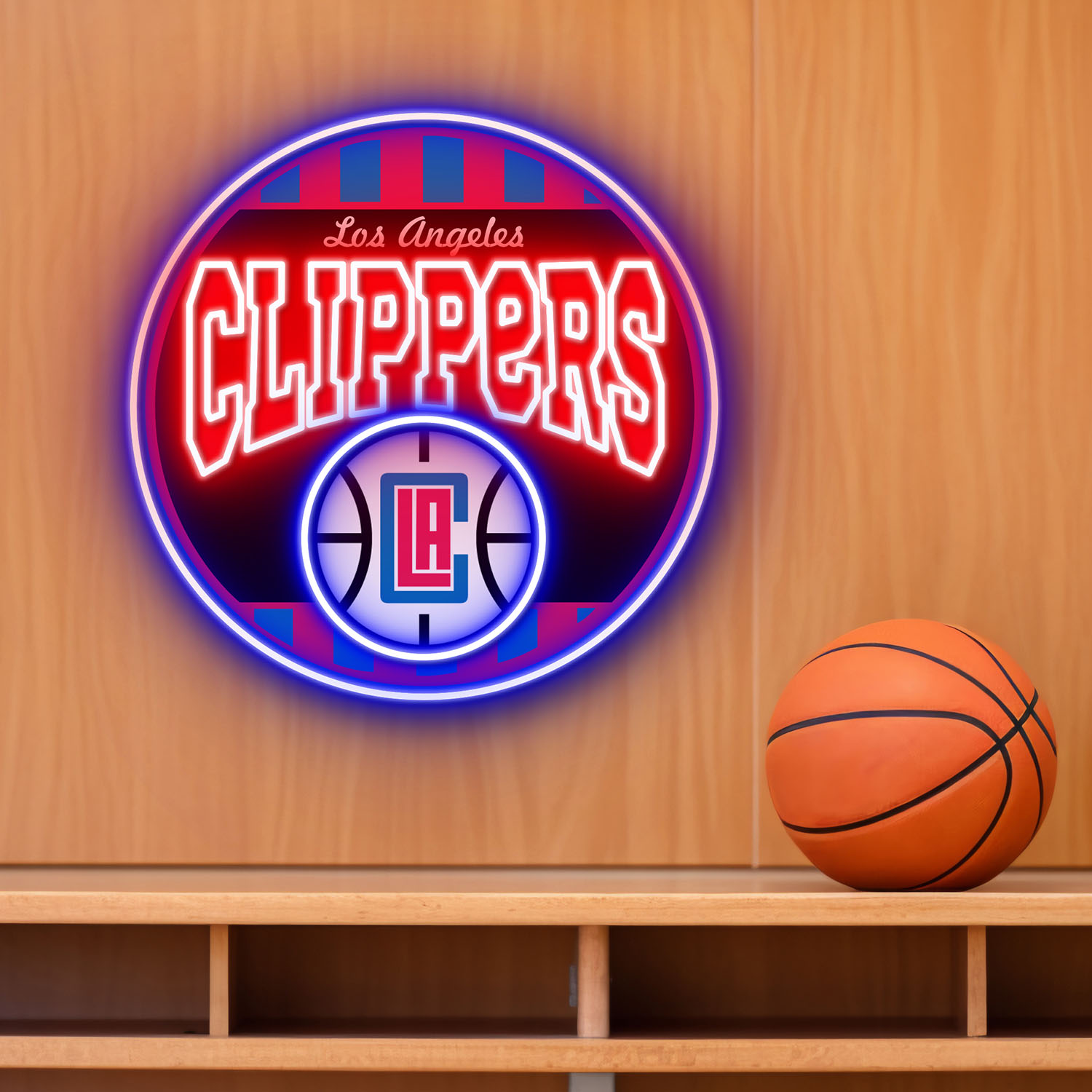 Los Angeles Clippers Retro Acrylic Neon LED Sign NBA Home Decor
