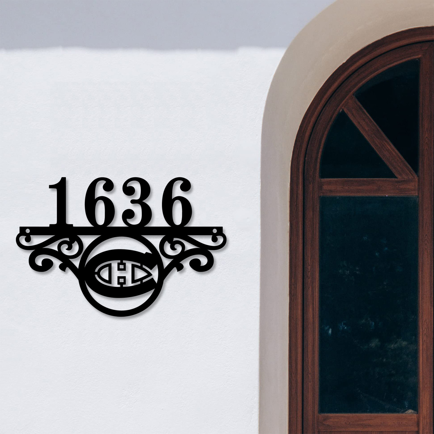 Montreal Canadiens NHL Monogram Metal House Number Sign
