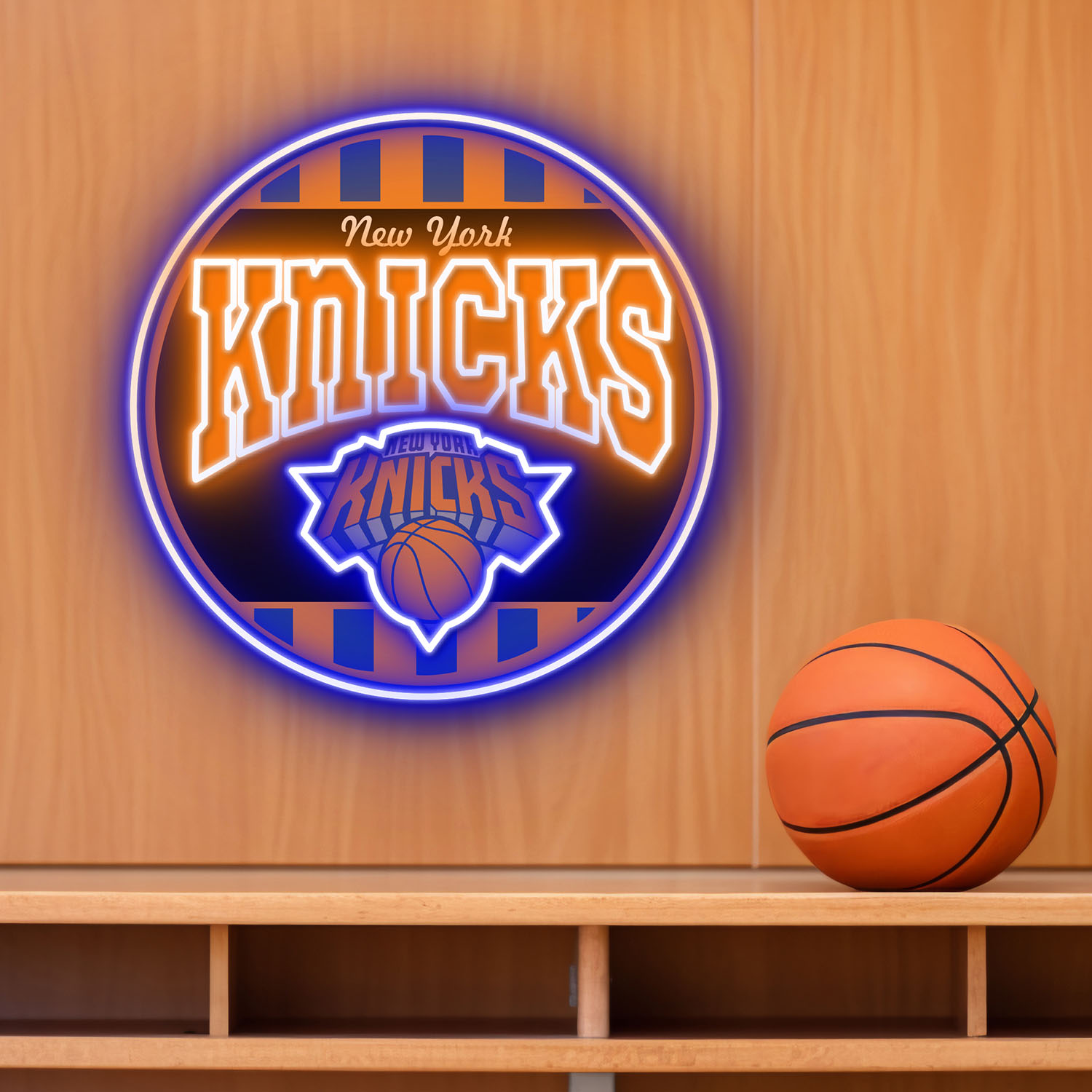 New York Knicks Retro Acrylic Neon LED Sign NBA Home Decor