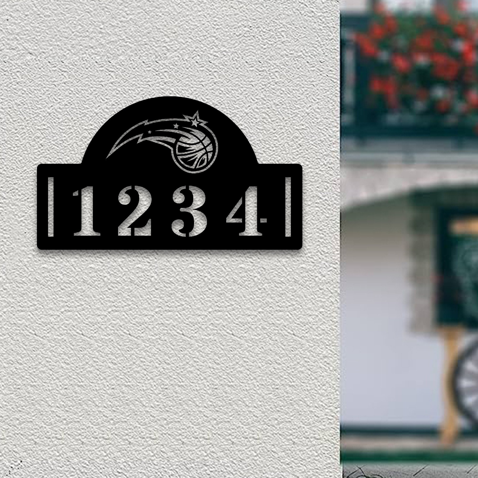 Orlando Magic NBA Metal House Number Sign