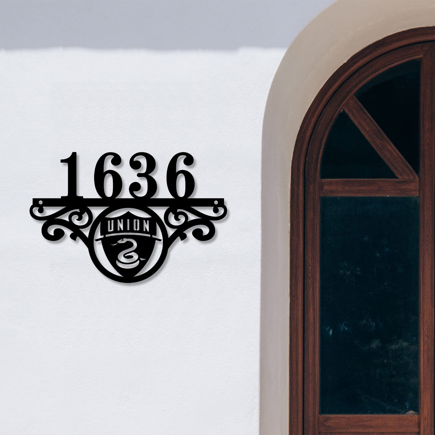 Philadelphia Union FC MLS Monogram Metal House Number Sign