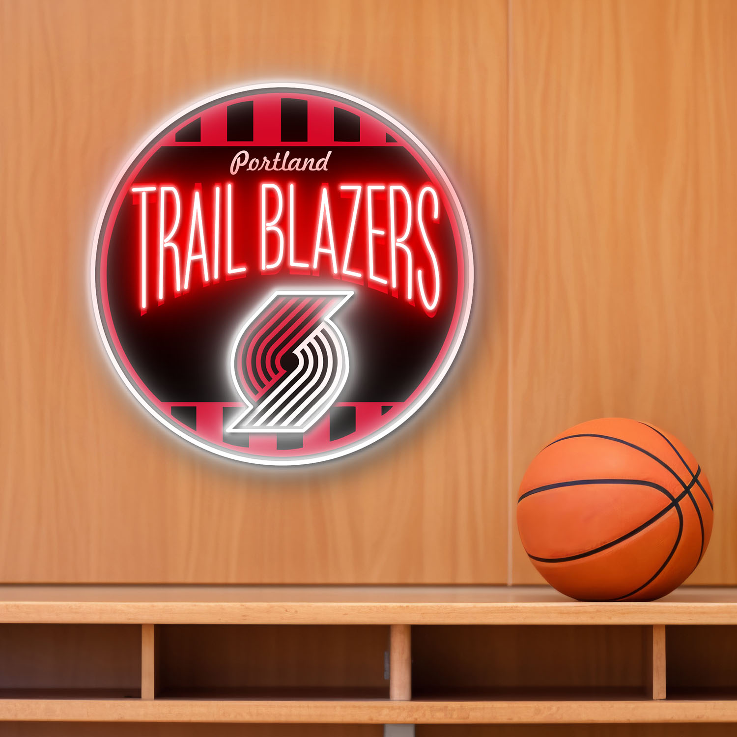 Portland Trail Blazers Retro Acrylic Neon LED Sign NBA Home Decor