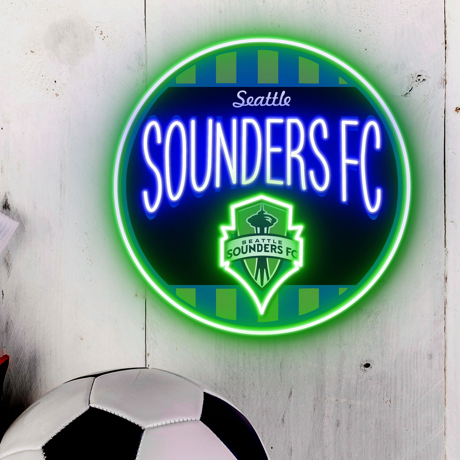 Seattle Sounders FC Retro Acrylic Neon LED Sign MLS Home Decor