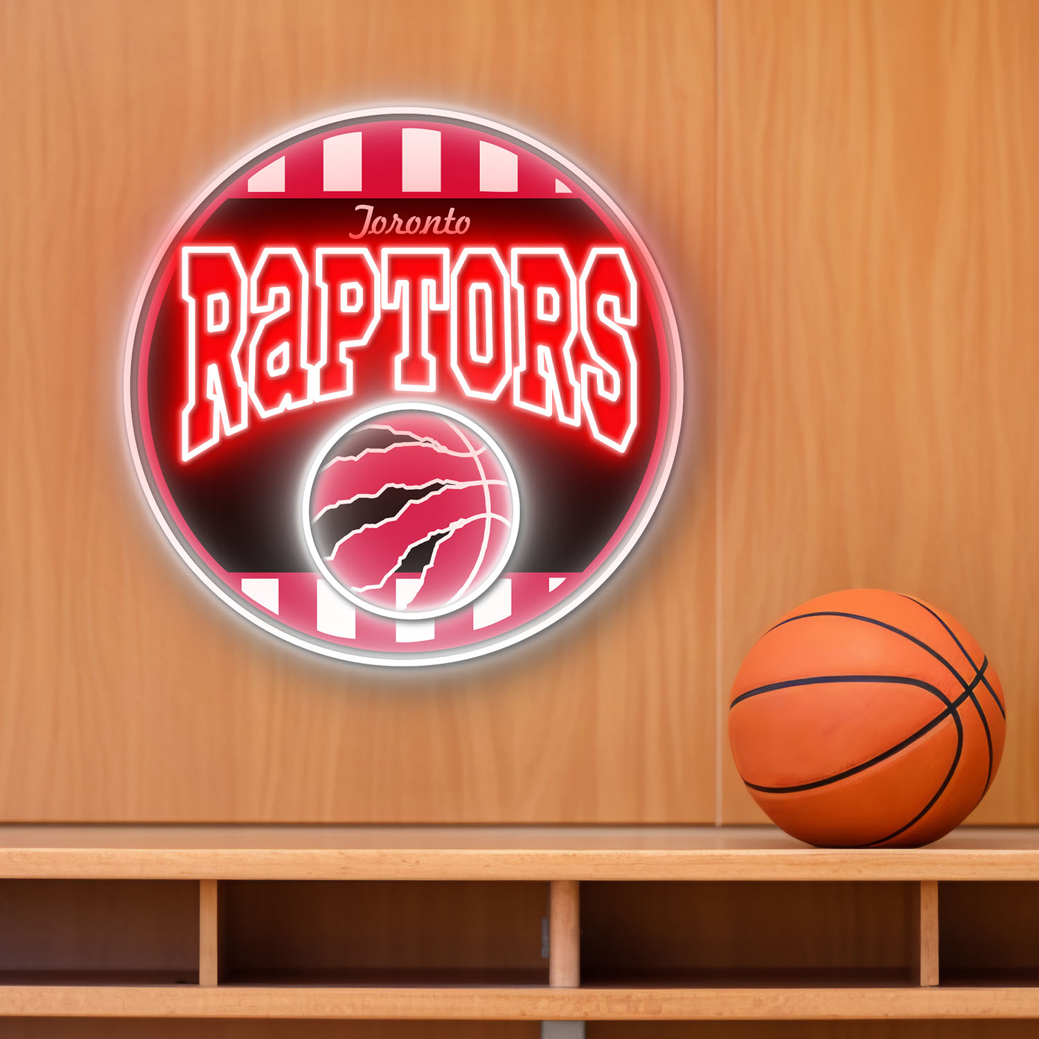 Toronto Raptors Retro Acrylic Neon LED Sign NBA Home Decor