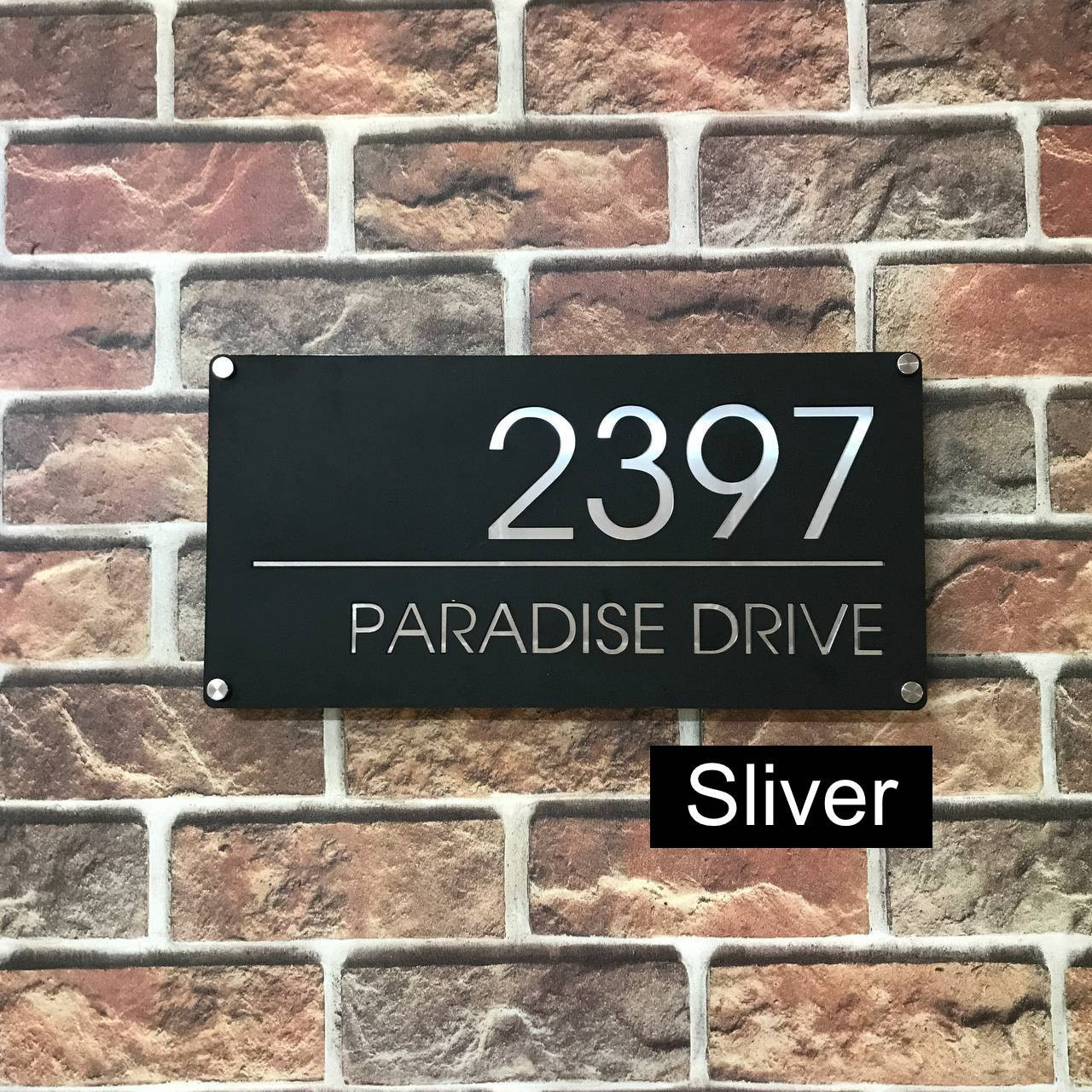 Vegas Golden Knights NHL Aluminium House Number Sign