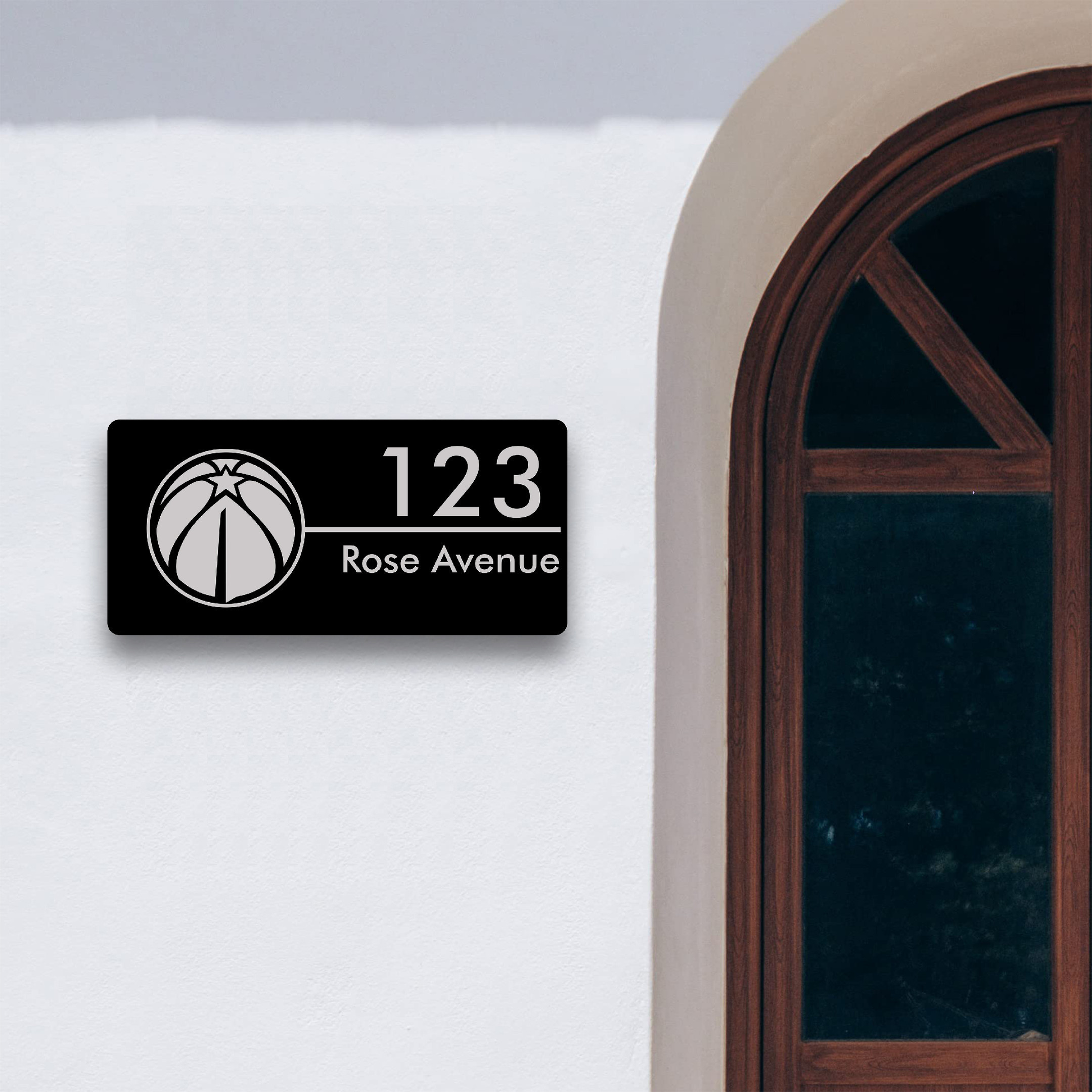 Washington Wizards NBA Aluminium House Number Sign