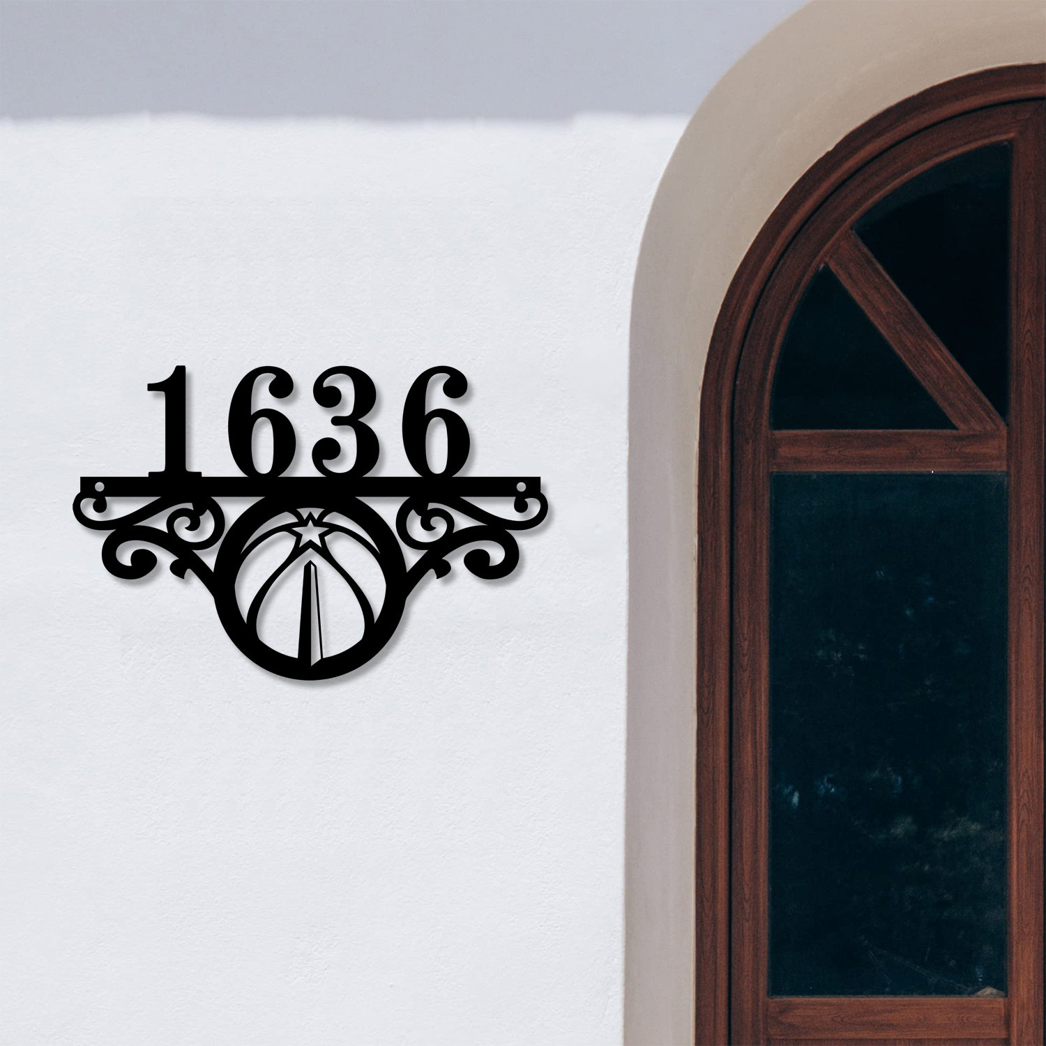 Washington Wizards NBA Monogram Metal House Number Sign