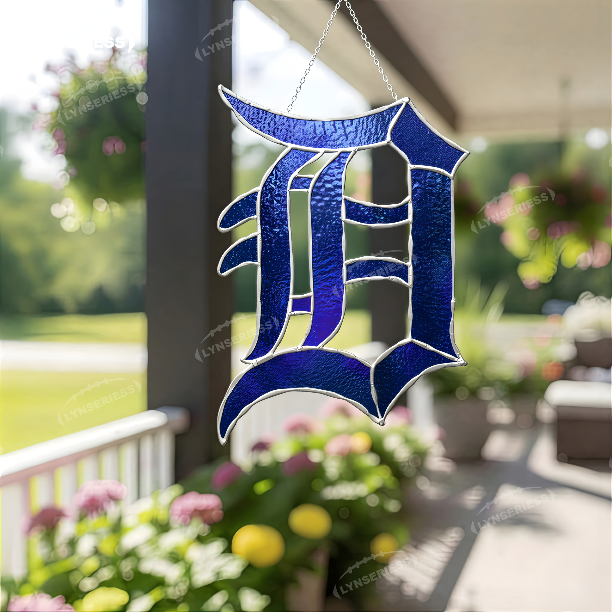 MLB Detroit Tigers Logo Artwork Handcrafted Stained Glass Suncatcher Fan Cave Decor MLB Gift Idea