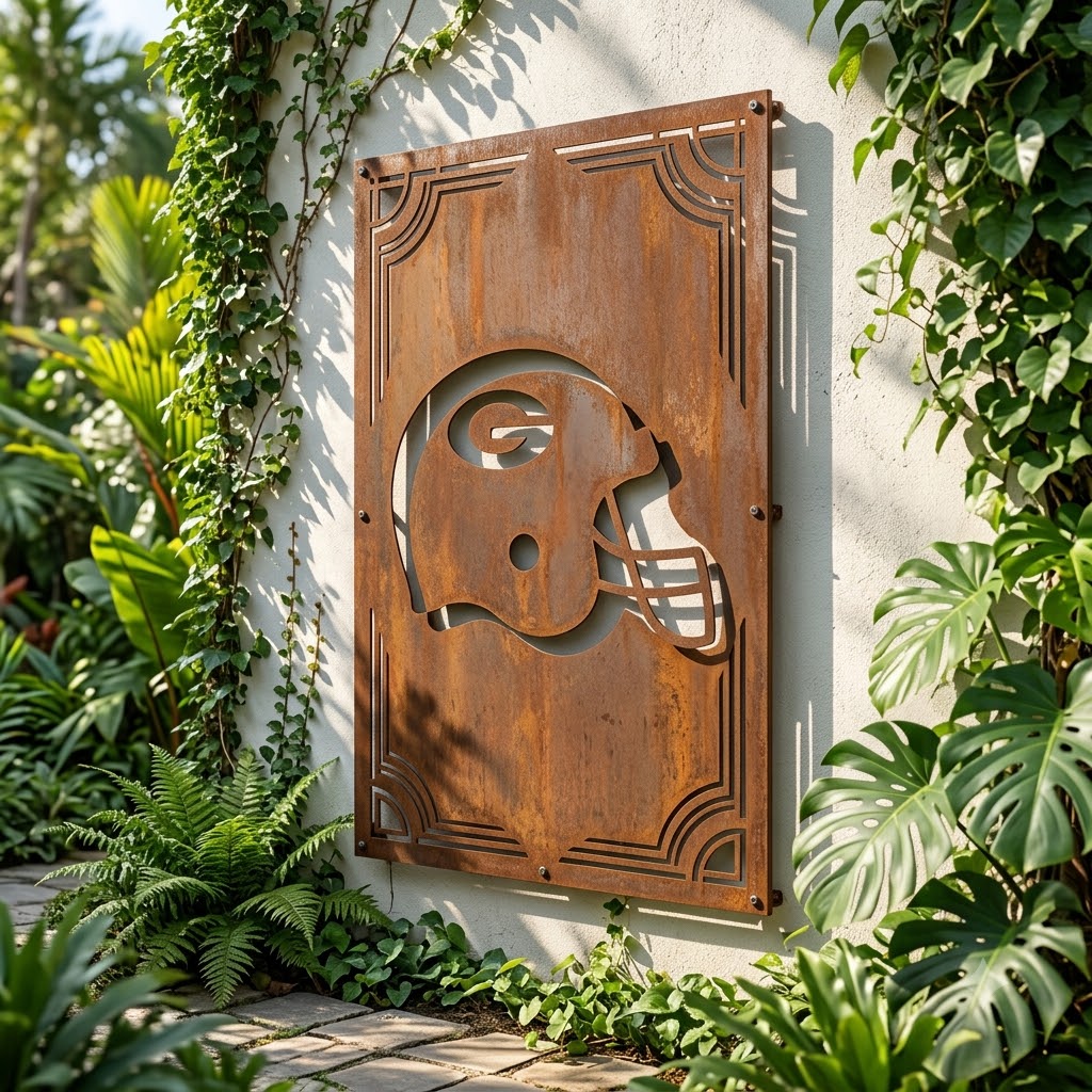 Green Bay Packers Custom Logo Metal Wall Panel – NFL American Football Fan Wall Decor Gift