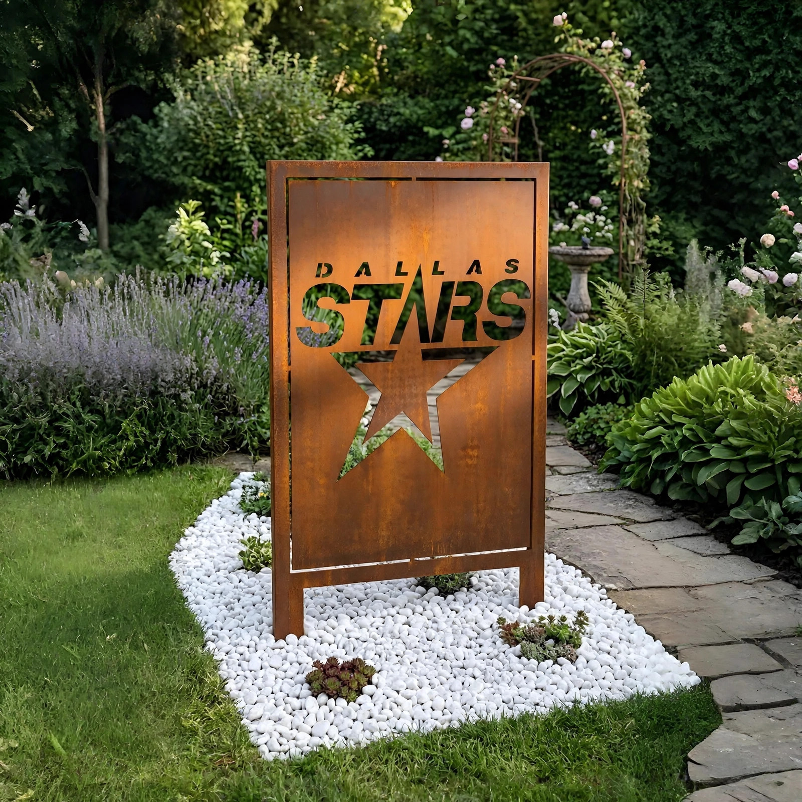 NHL Dallas Stars Home Bar Wall Art Decor Metal Garden Panel Yard Art Outdoor Decor
